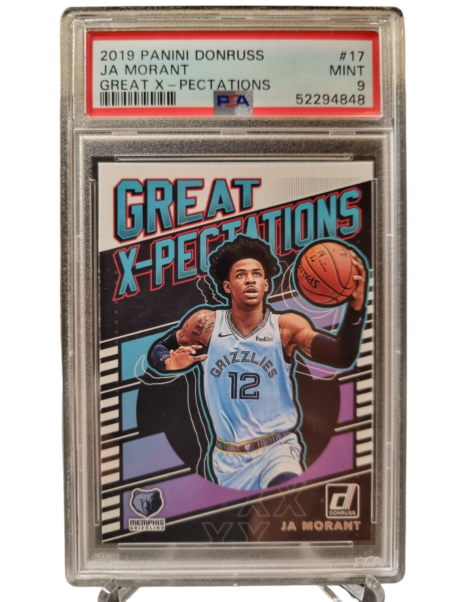 2019 Panini Donruss #17 JA Morant Rookie Card Great Expectations PSA 9 Mint