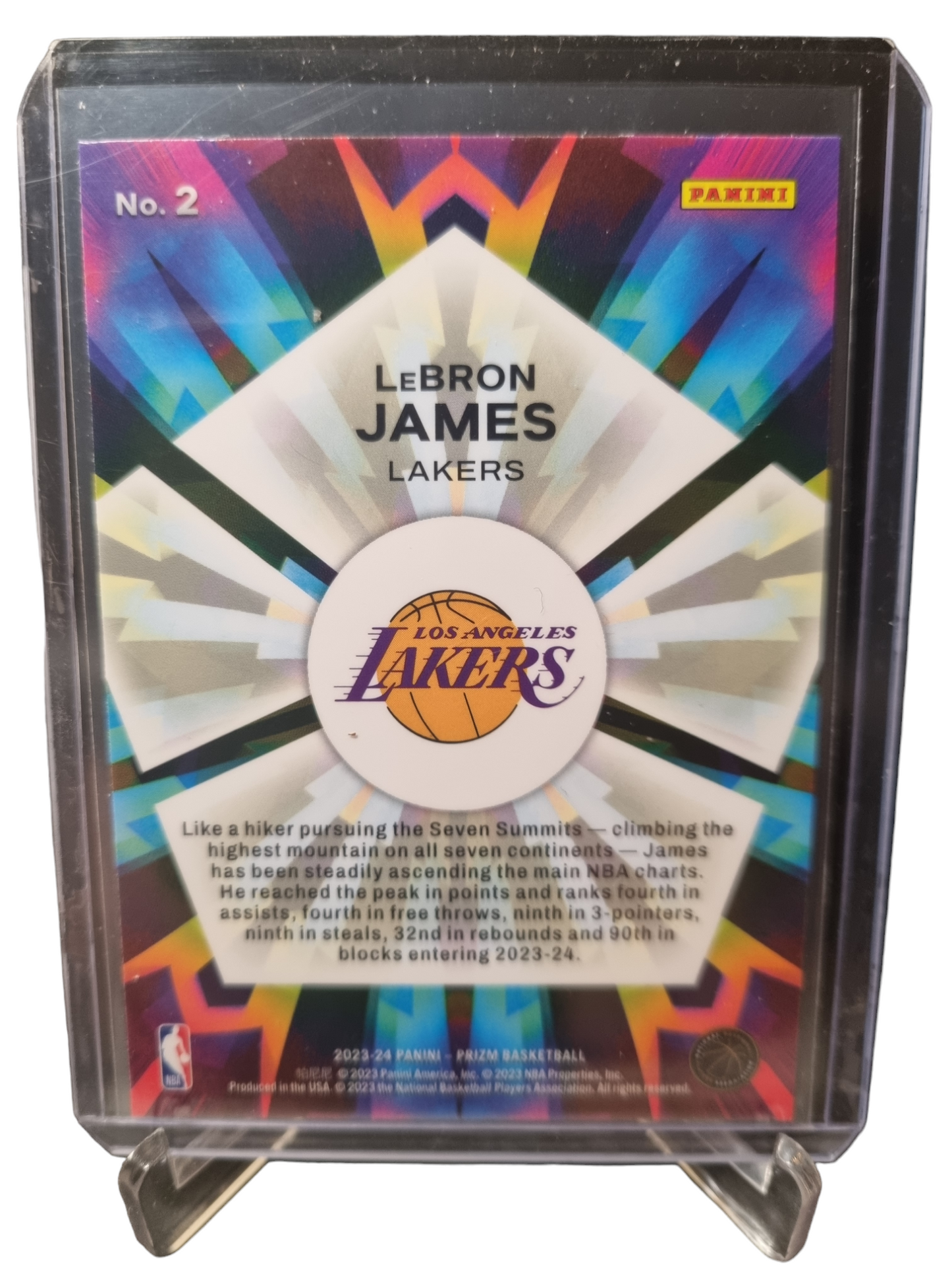 2023-24 Panini Prizm #2 Lebron James Kaleidoscopic