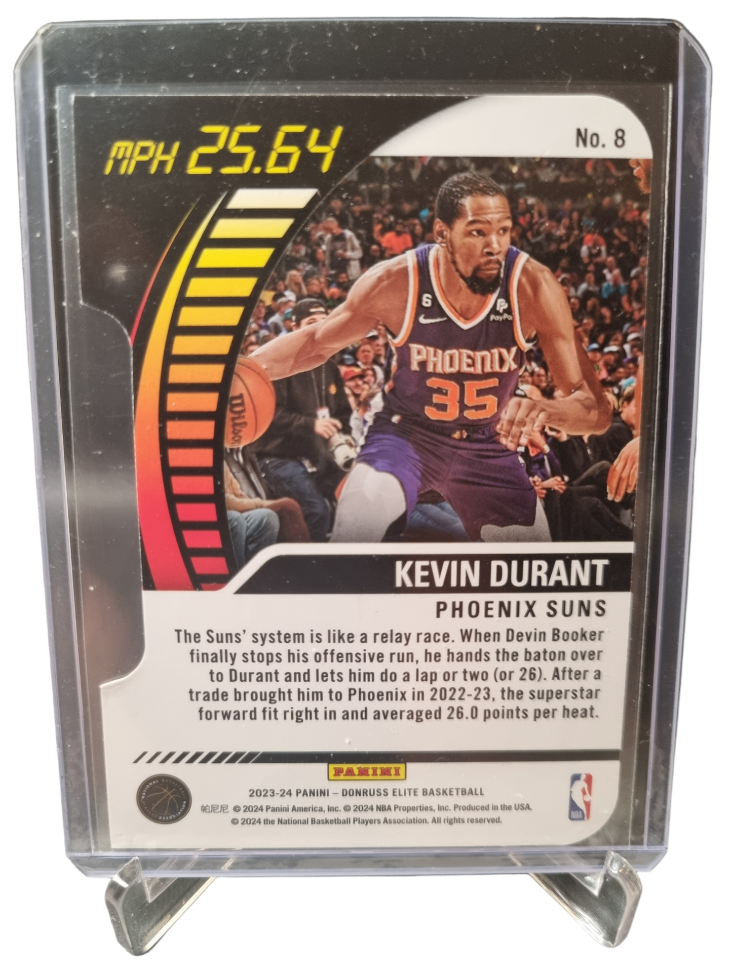 2023-24 Panini Donruss Elite #8 Kevin Durant Full Throttle Die Cut