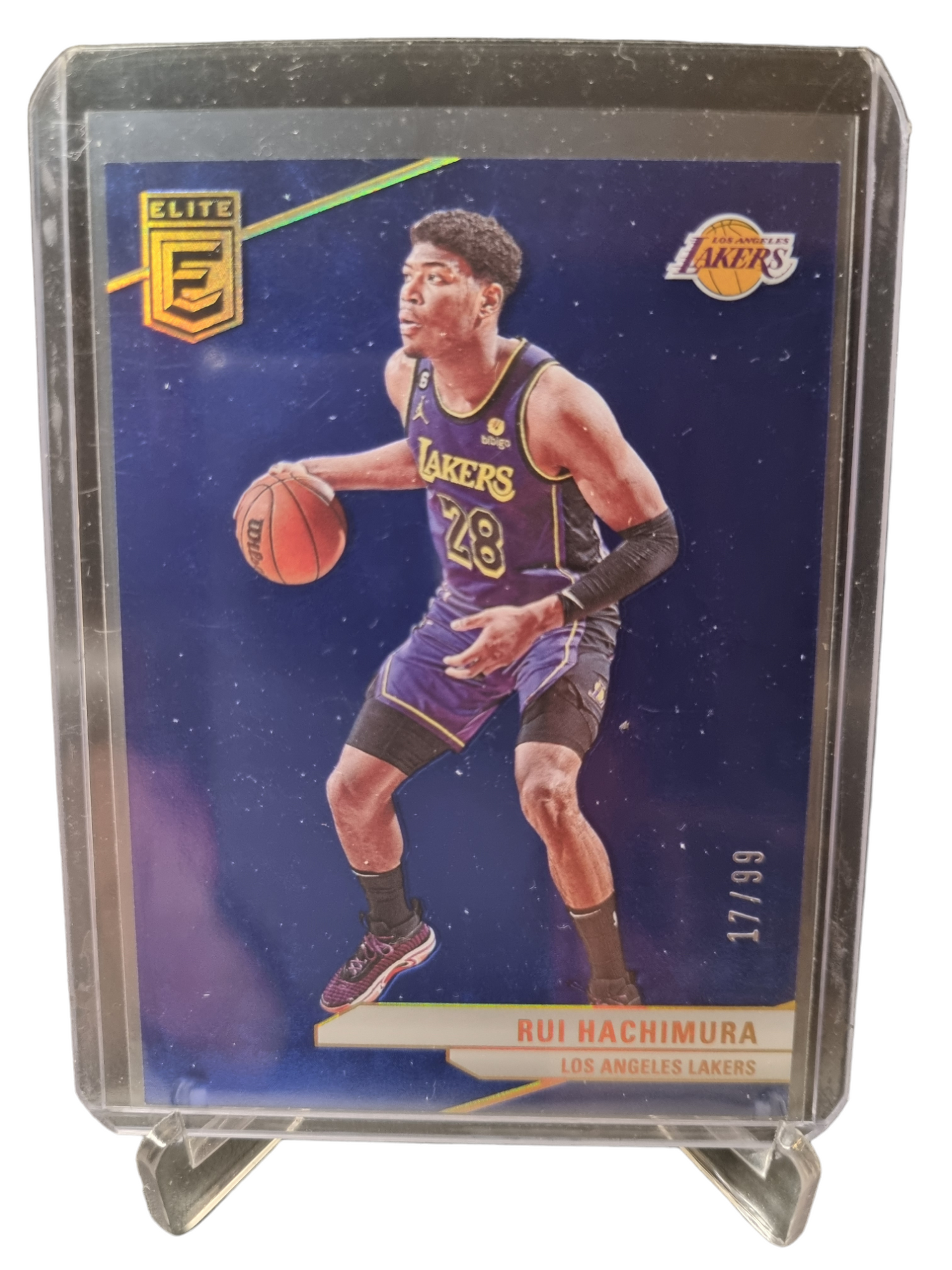 2023-24 Panini Donruss Elite #177 Rui Hachimura Blue 17/99