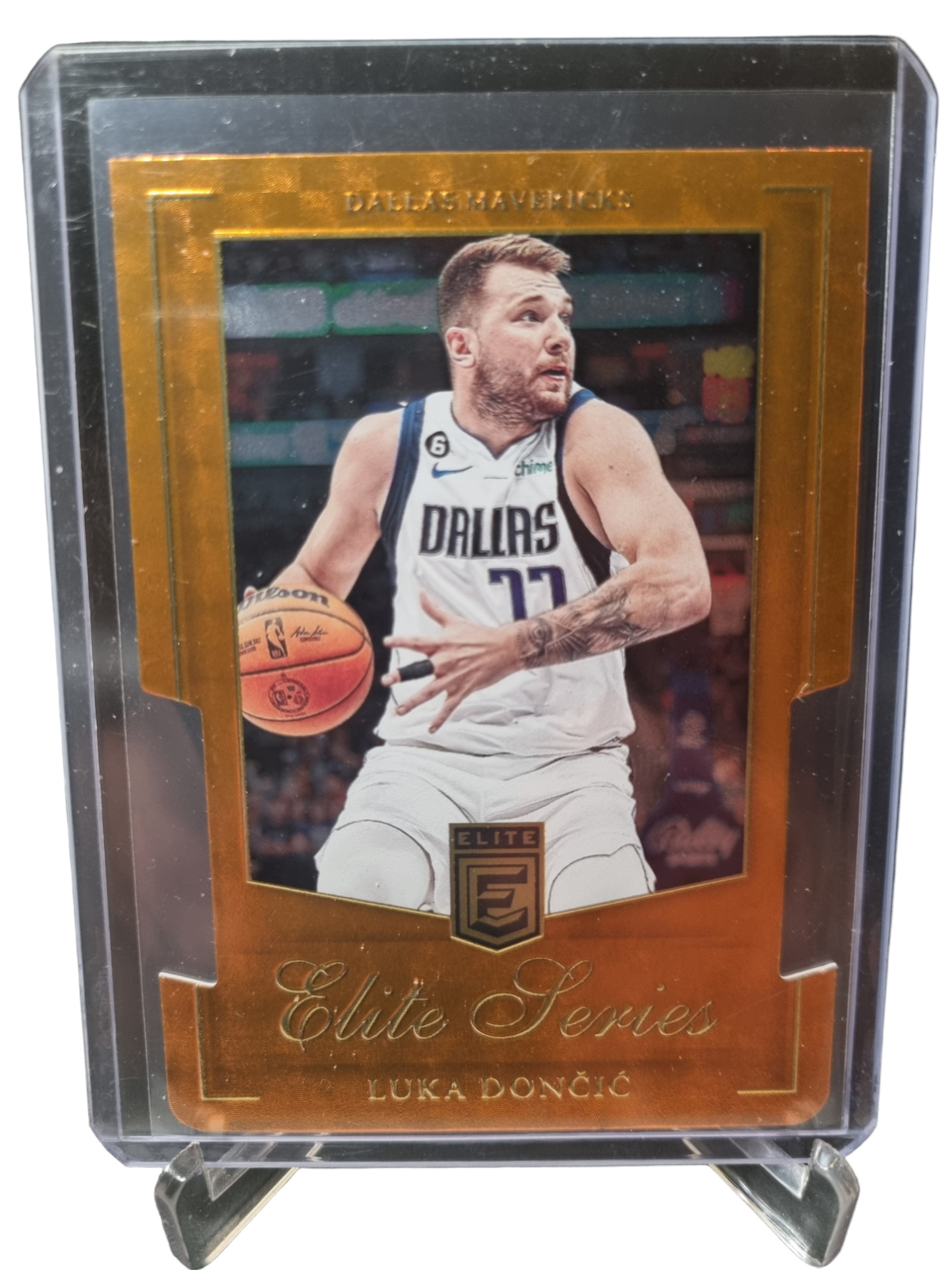 2023-24 Panini Donruss Elite #2 Luka Doncic Elite Series Orange Die Cut