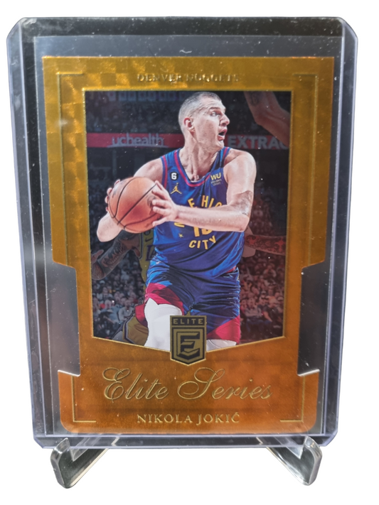 2023-24 Panini Donruss Elite #8 Nikola Jokic Elite Series Orange Die Cut