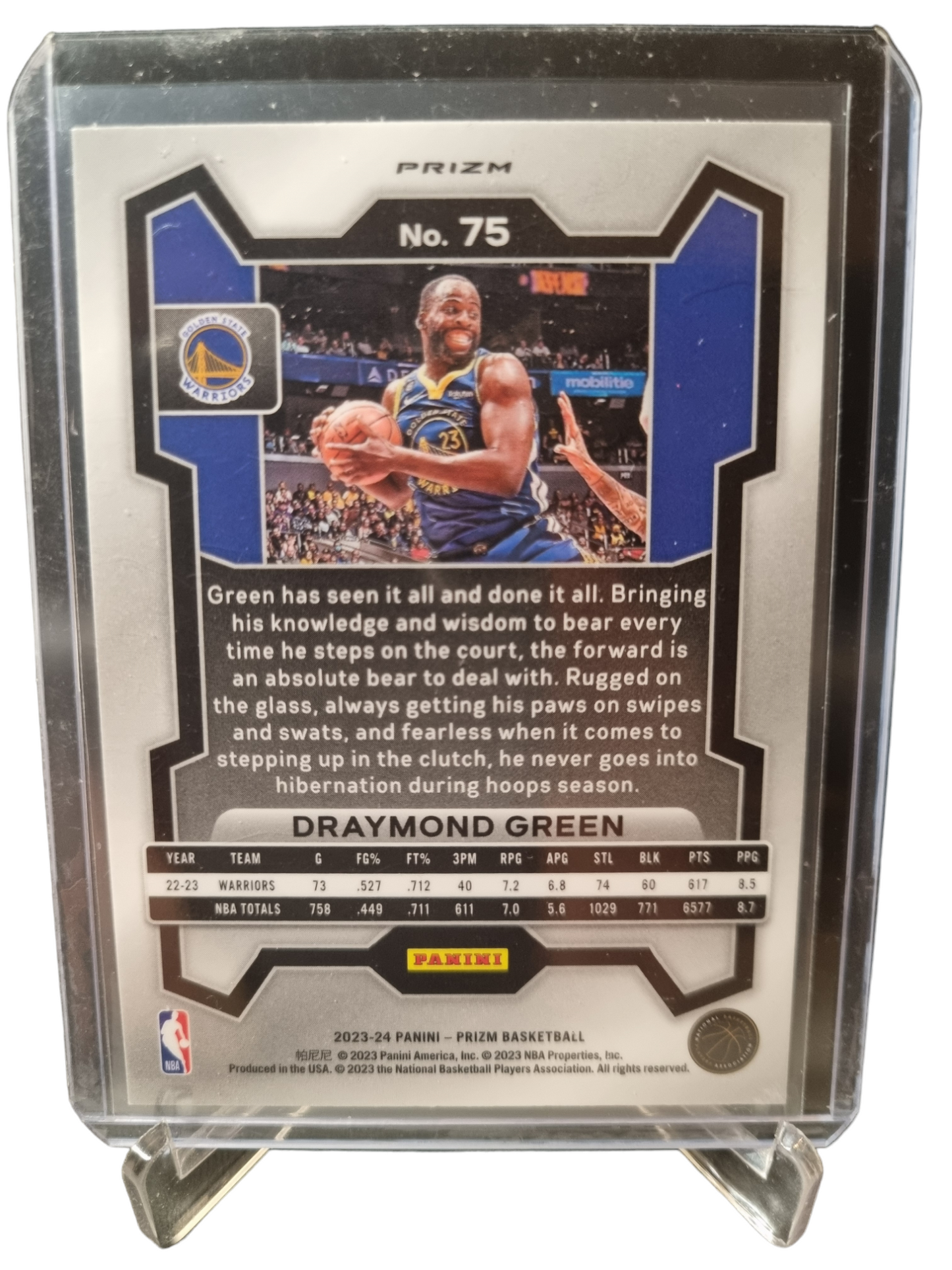 2023-24 Panini Prizm #75 Draymond Green Red Wave Prizm