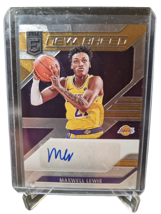 2023-24 Donruss Elite #NB-MAX Maxwell Lewis Rookie Card New Breed Autograph