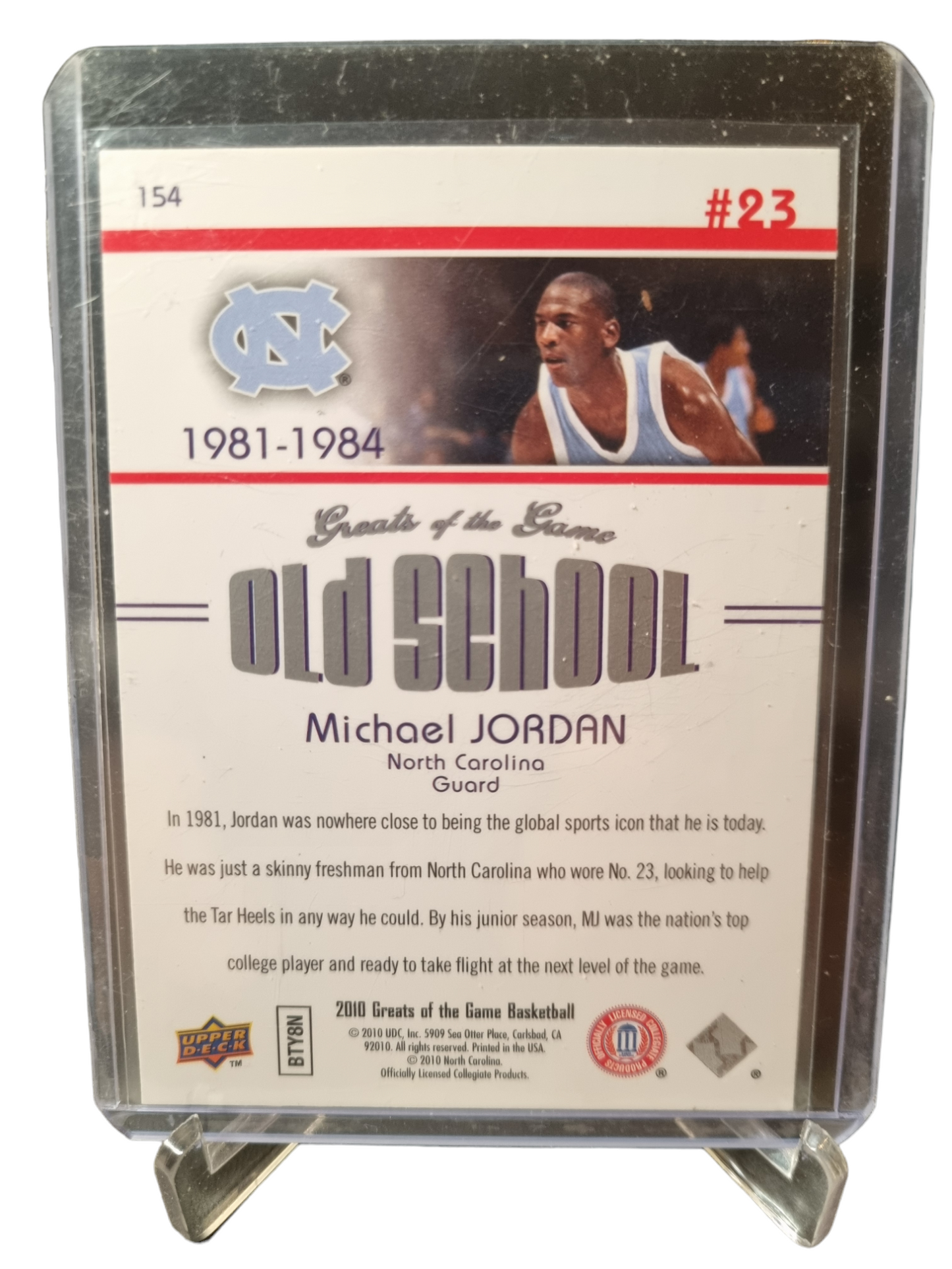 2010 Upper Deck #154 Michael Jordan Greats Of The Game Old School