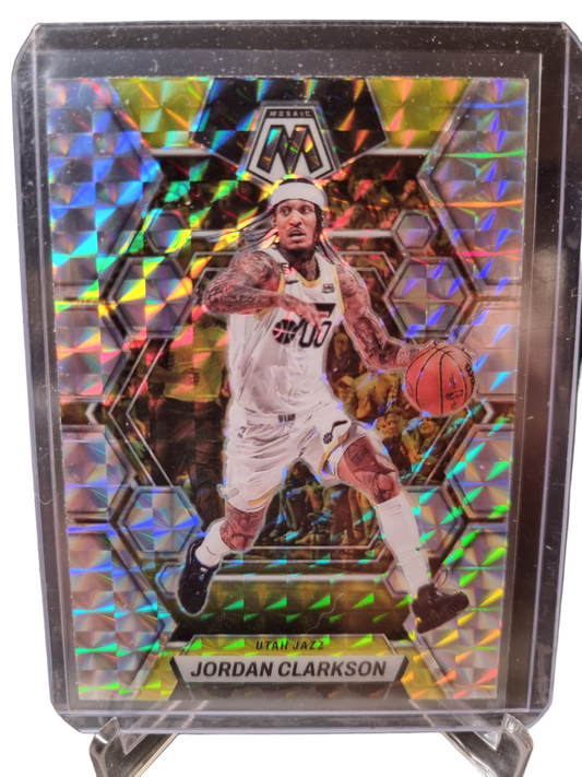 2022-23 Panini Mosaic #123 Jordan Clarkson Mosaic Prizm