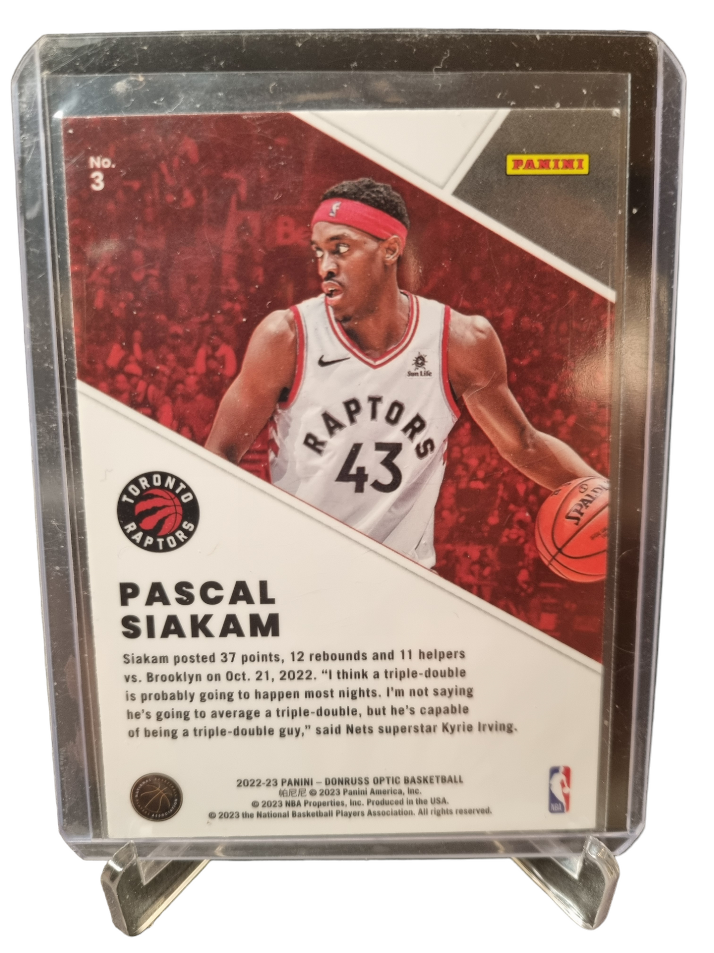 2022-23 Panini Donruss Optic #3 Pascal Siakam Winner Stays