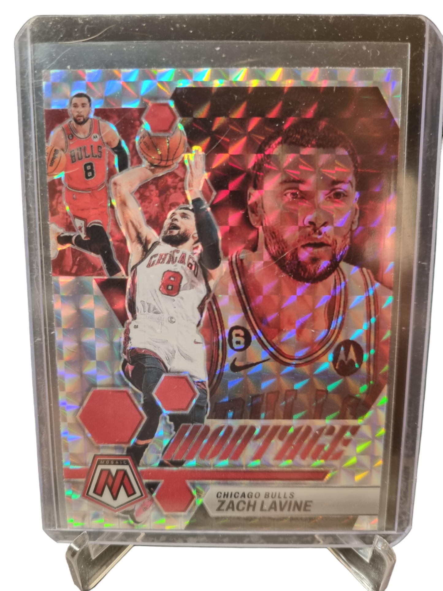 2022-23 Panini Mosaic #10 Zach Lavine Montage Mosaic Prizm