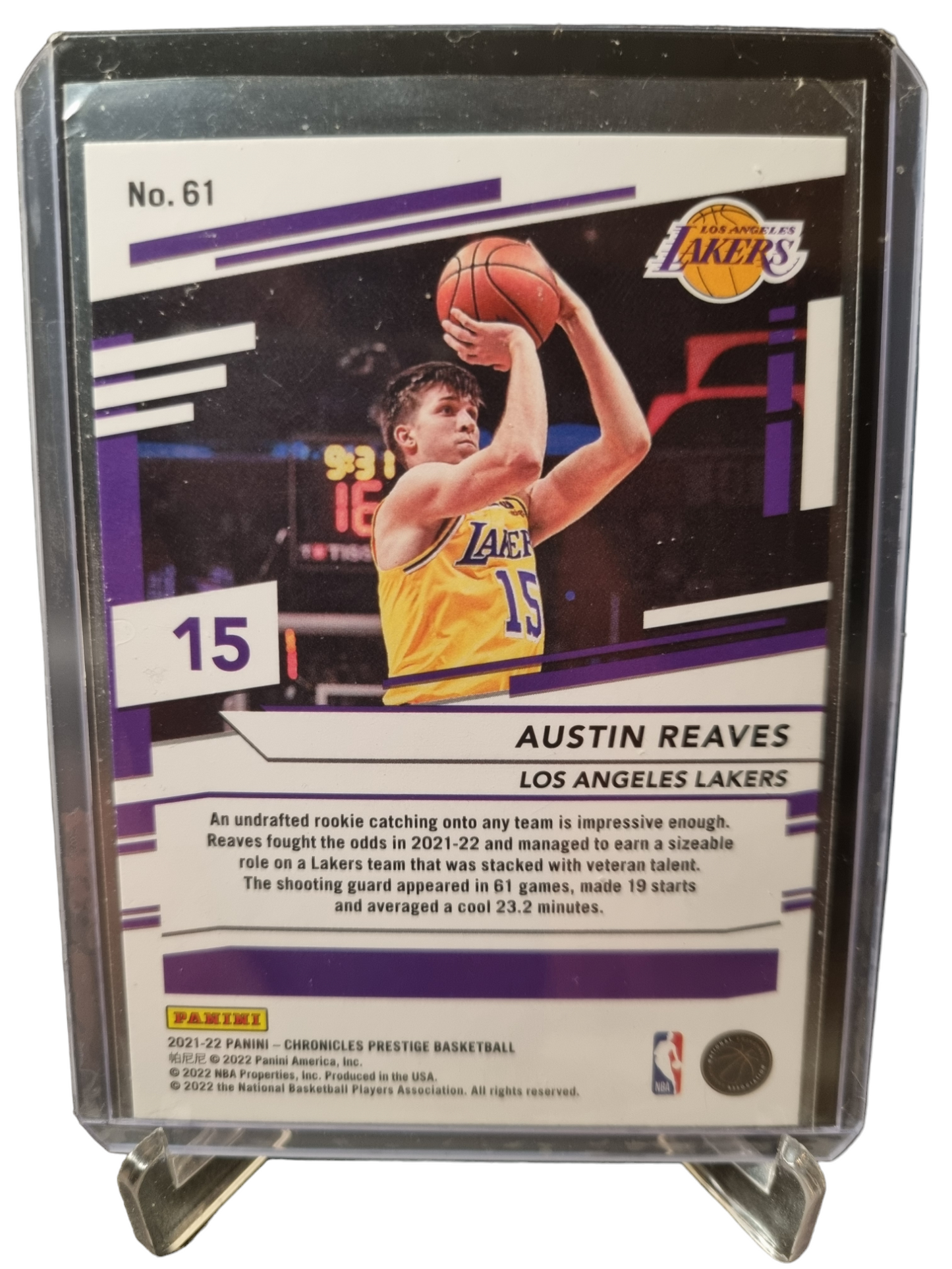 2021-22 Panini Chronicles Prestige #61 Austin Reeves Rookie Card