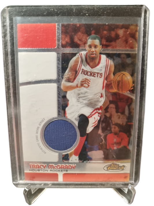 2006 Topps Finest #FFR-TM Tracy McGrady Finest Fact Game Worn Patch 0972/2080