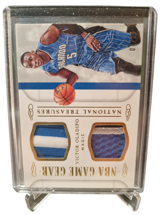 2014-15 Panini National Treasures #GGD-VO Victor Oladipo Duel Game Worn Patches 04/25