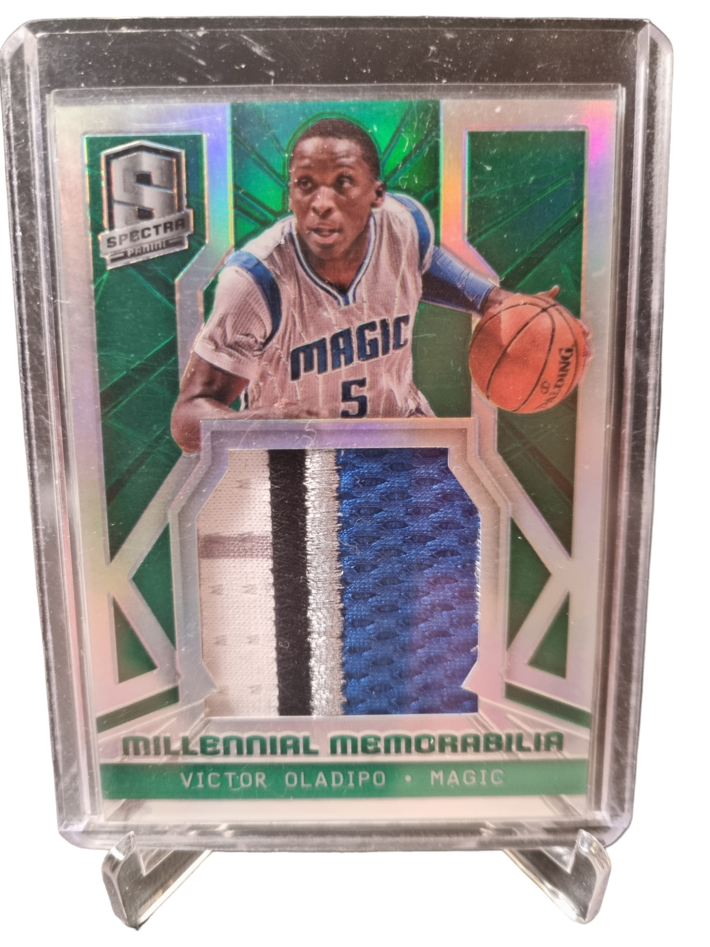 2014-15 Panini Spectra #MM-VO Victor Oladipo Millennial Memorabilia Game Worn Patch 5/5