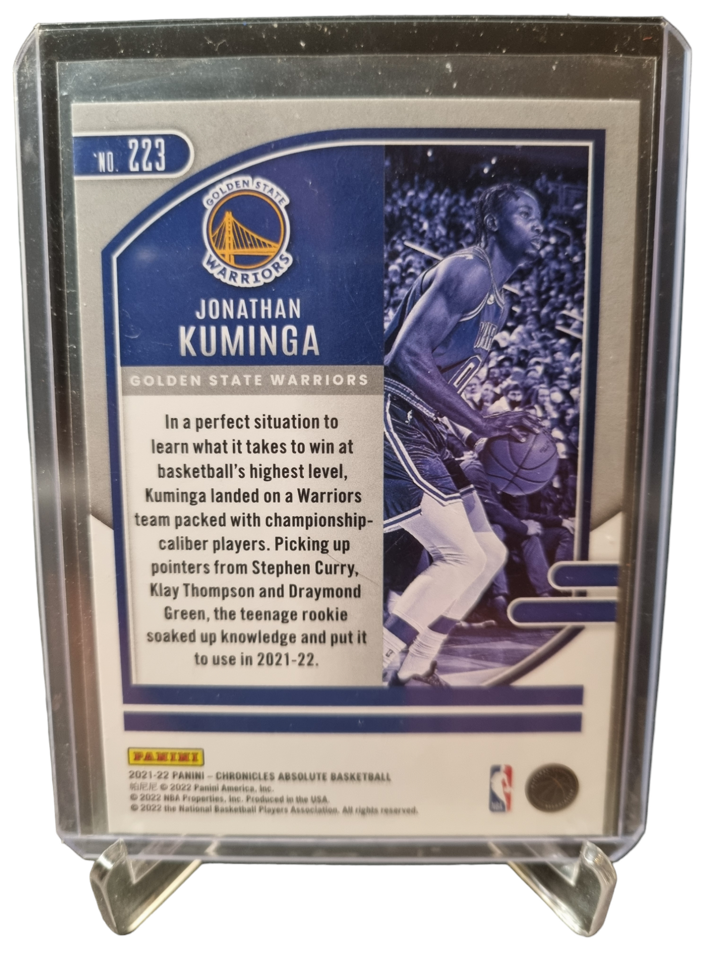 2021-22 Panini Chronicles Absolute #223 Jonathan Kuminga Rookie Card