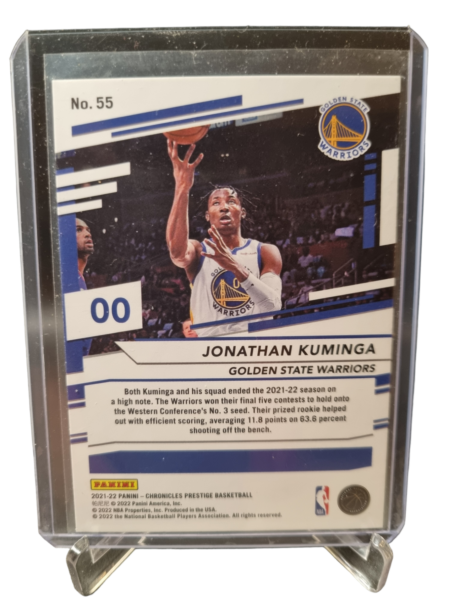 2021-22 Panini Chronicles Prestige #55 Jonathan Kuminga Rookie Card