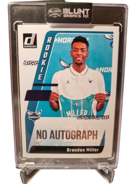 2023-24 Panini Donruss #ND-BML Brandon Miller Rookie Card Next Day Autograph No Autograph