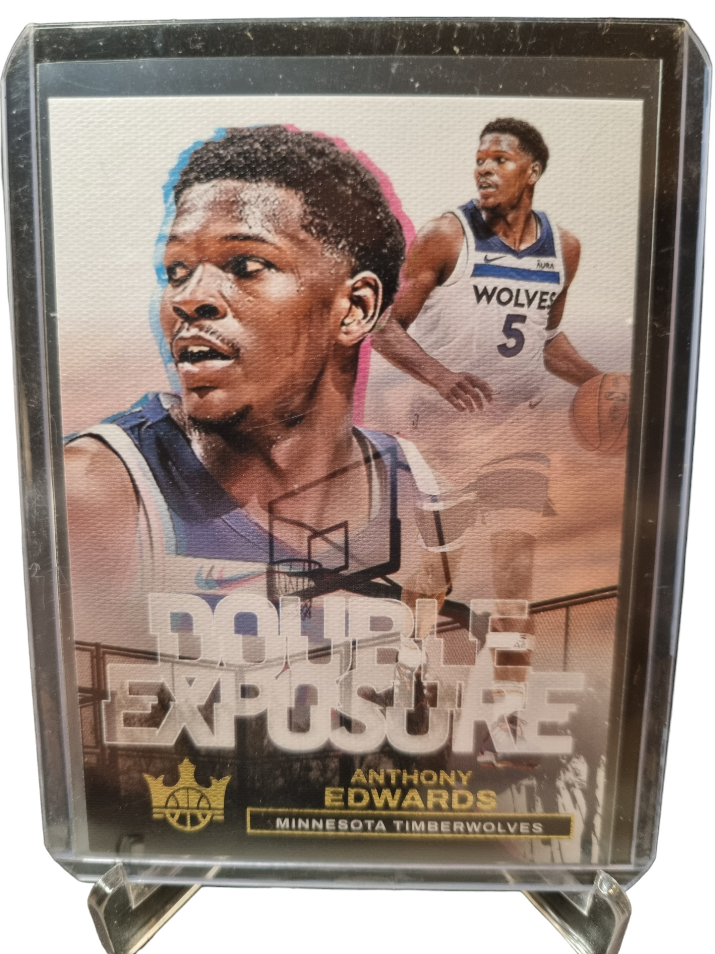 2023-24 Panini Court Kings #28 Anthony Edwards Double Exposure