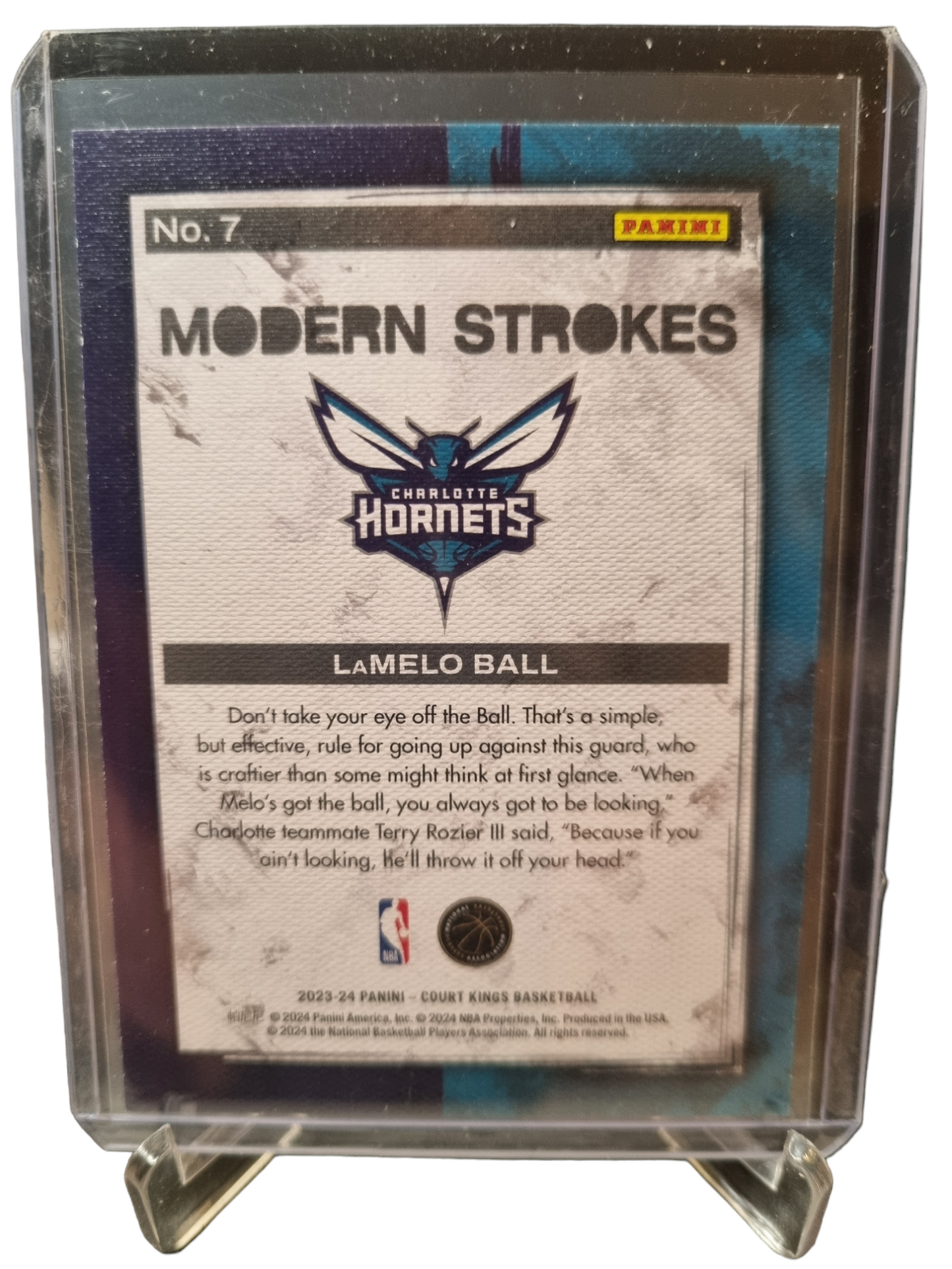 2023-24 Panini Court Kings #7 Lamelo Ball Modern Strokes