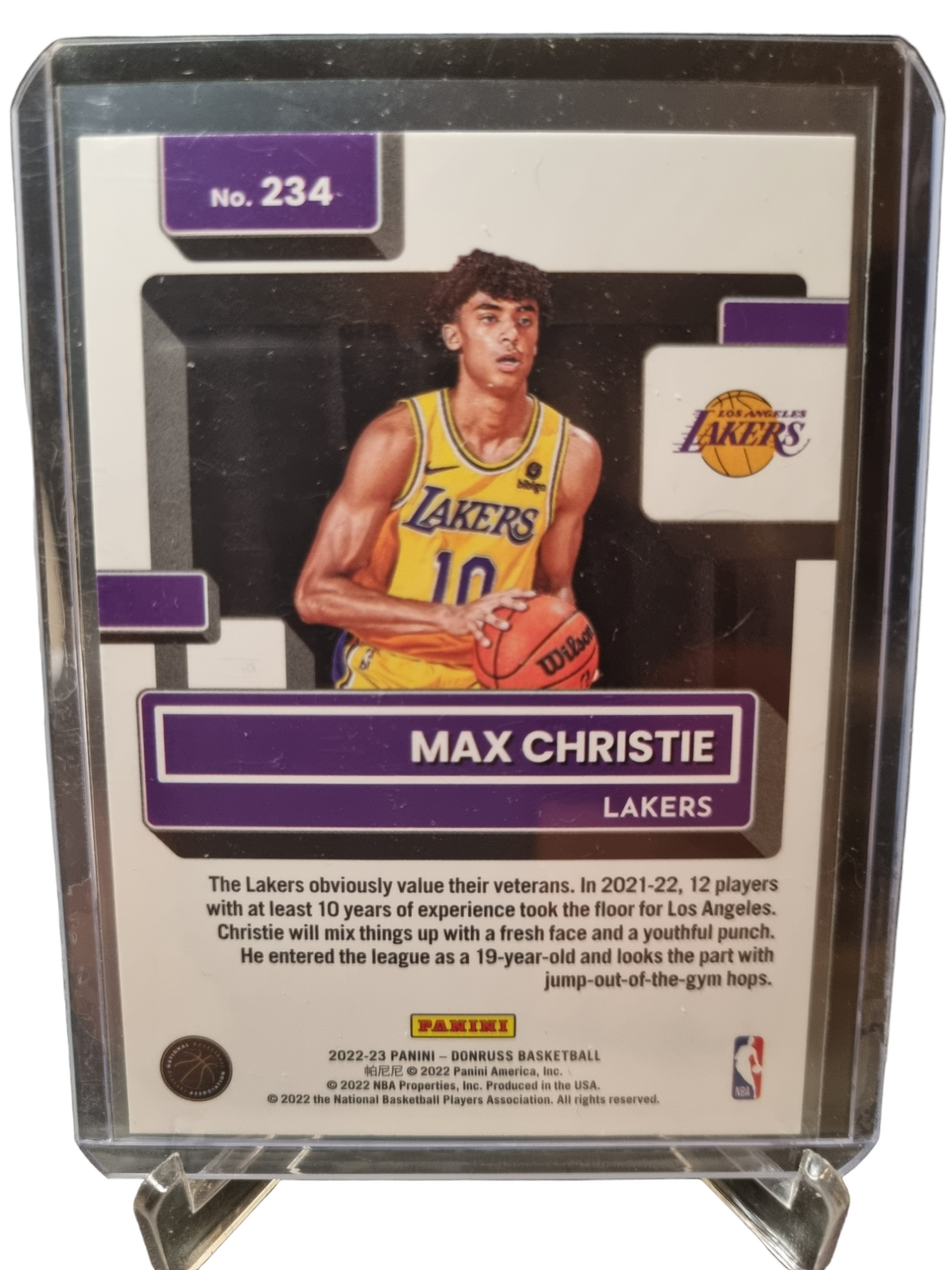 2022-23 Panini Donruss Choice #234 Max Christie Rookie Card Rated Rookie