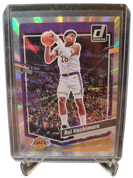 2023-24 Panini Donruss #37 Rui Hachimura Silver Laser Holo 069/143