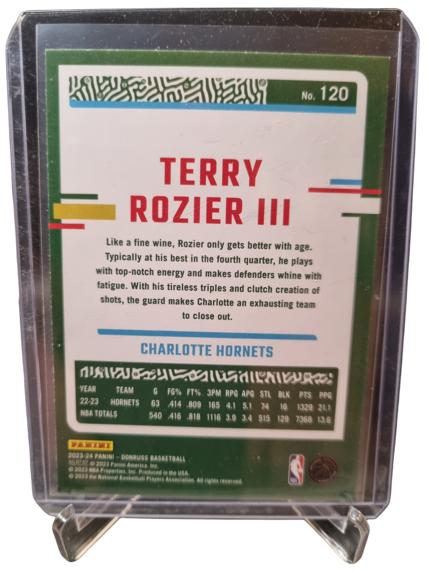 2023-24 Panini Donruss #120 Terry Rozier III Press Proof 149/199