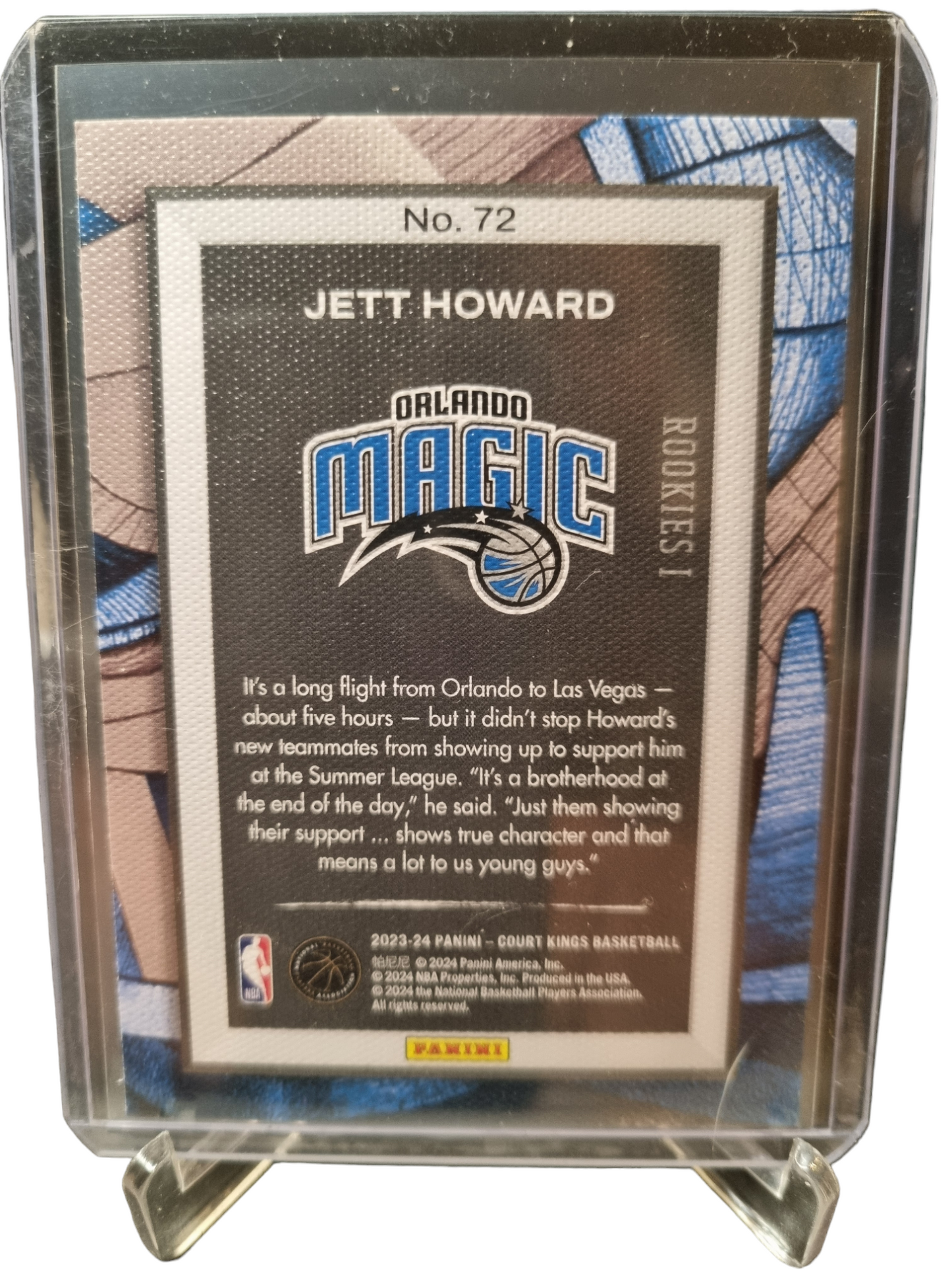 2023-24 Panini Court Kings #72 Jett Howard Rookie Card Rookies I