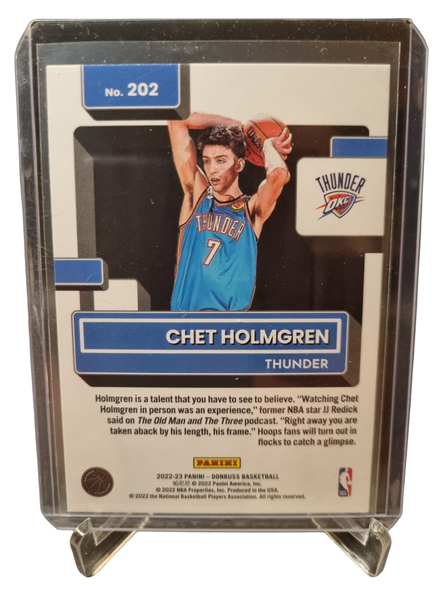 2022-23 Panini Donruss Choice #202 Chet Holmgren Rookie Card Rated Rookie