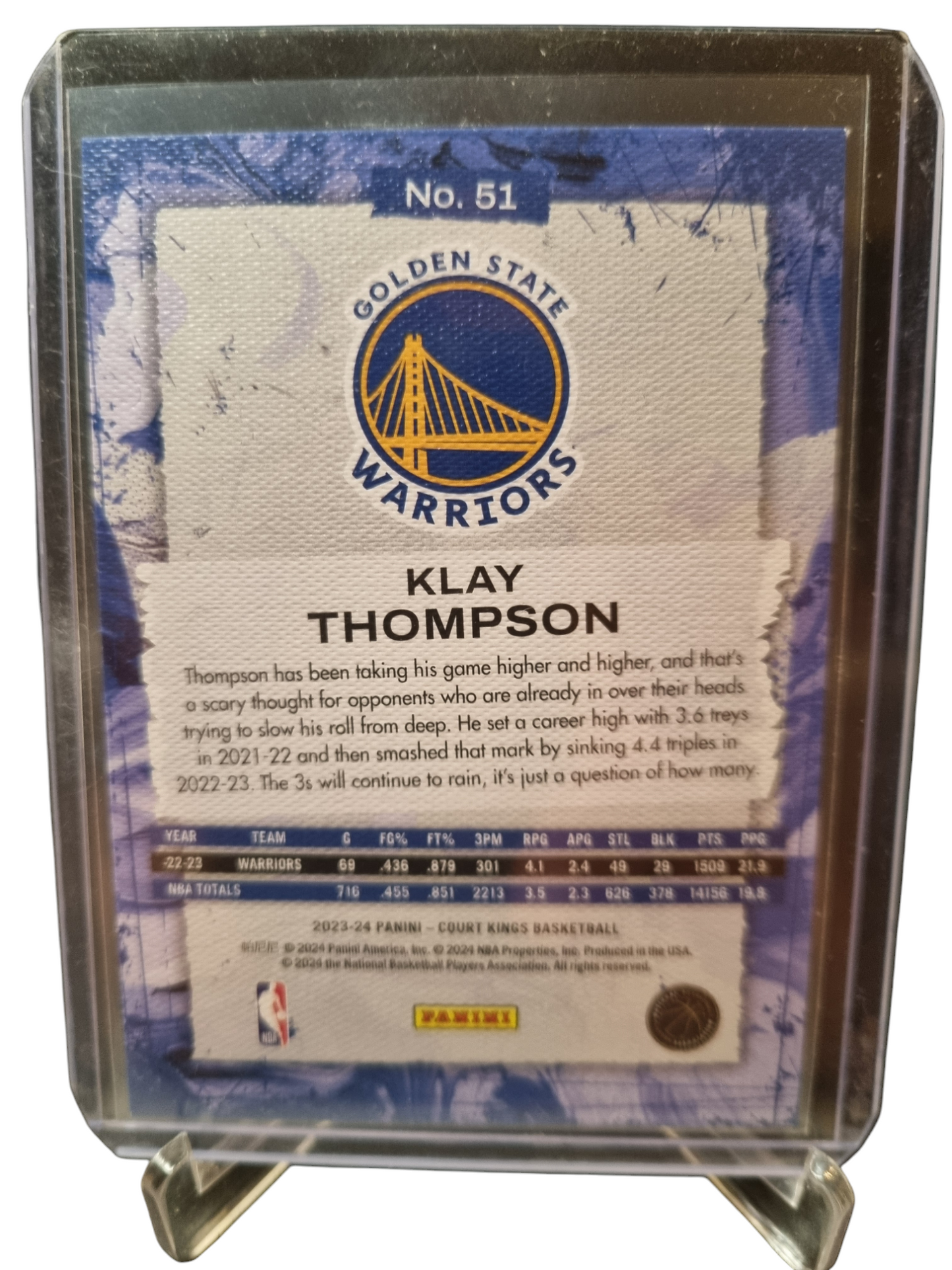 2023-24 Panini Court Kings #51 Klay Thompson