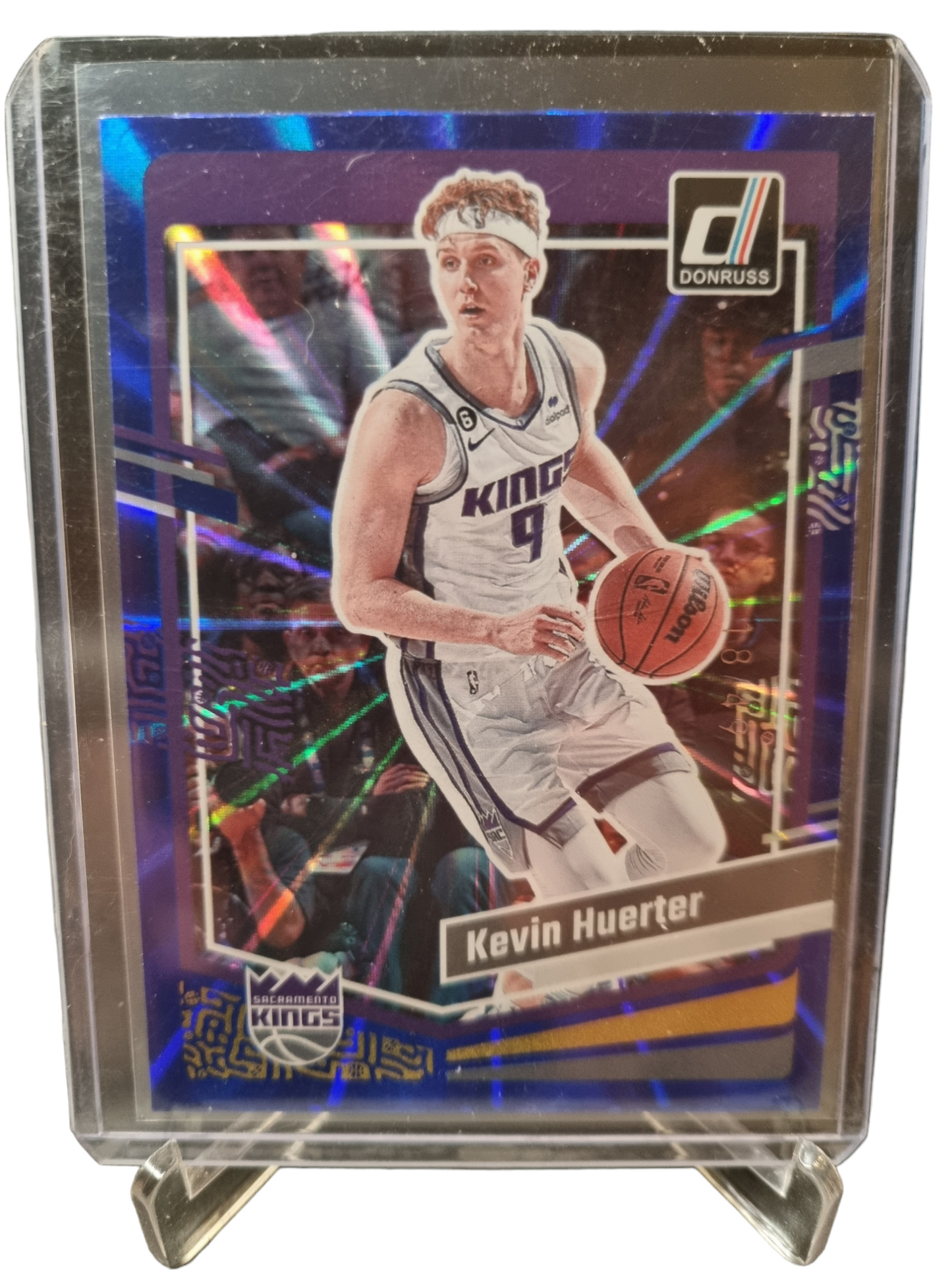 2023-24 Panini Donruss #162 Kevin Huerter Blue Laser Holo 18/49