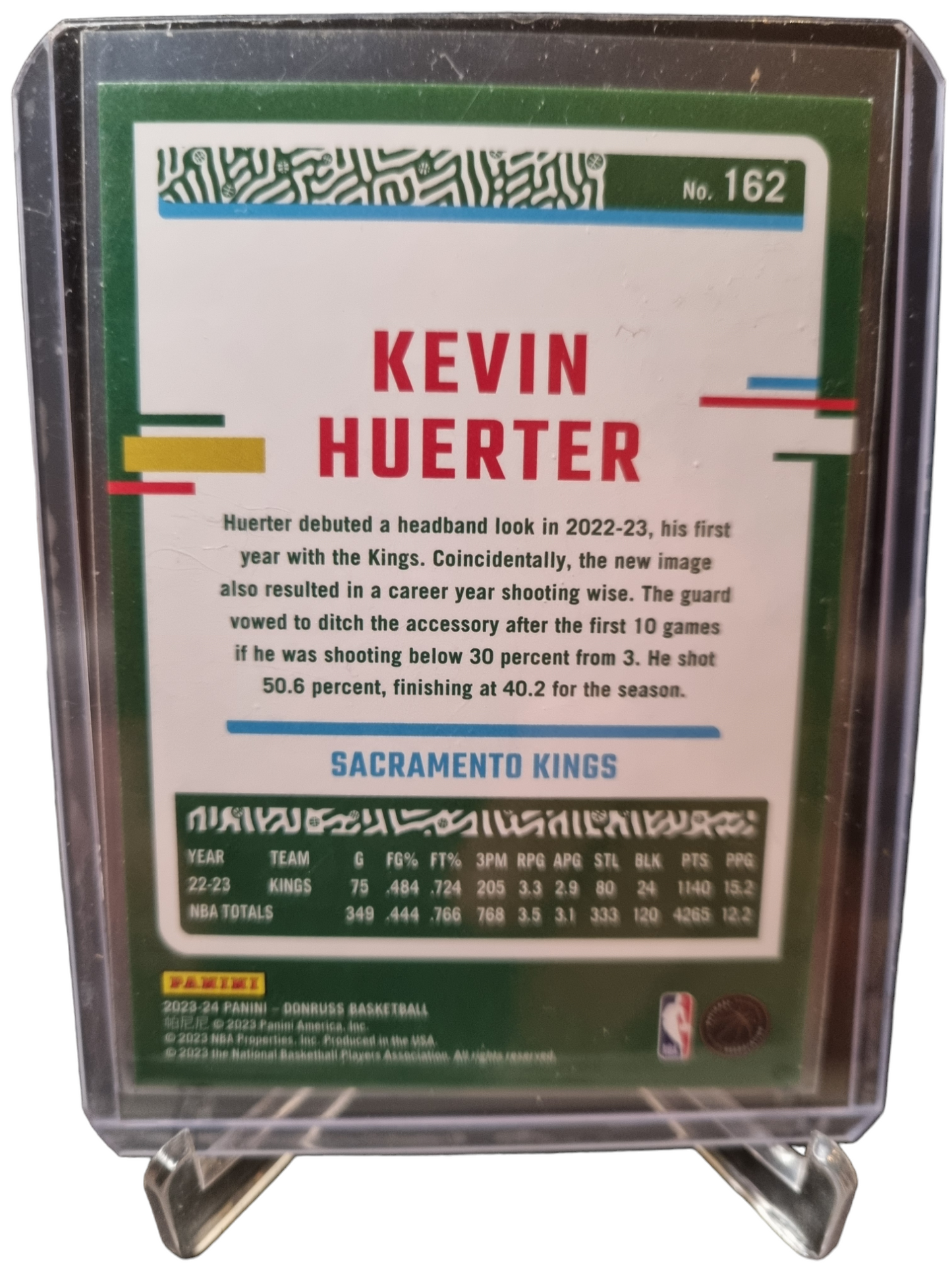 2023-24 Panini Donruss #162 Kevin Huerter Press Proof