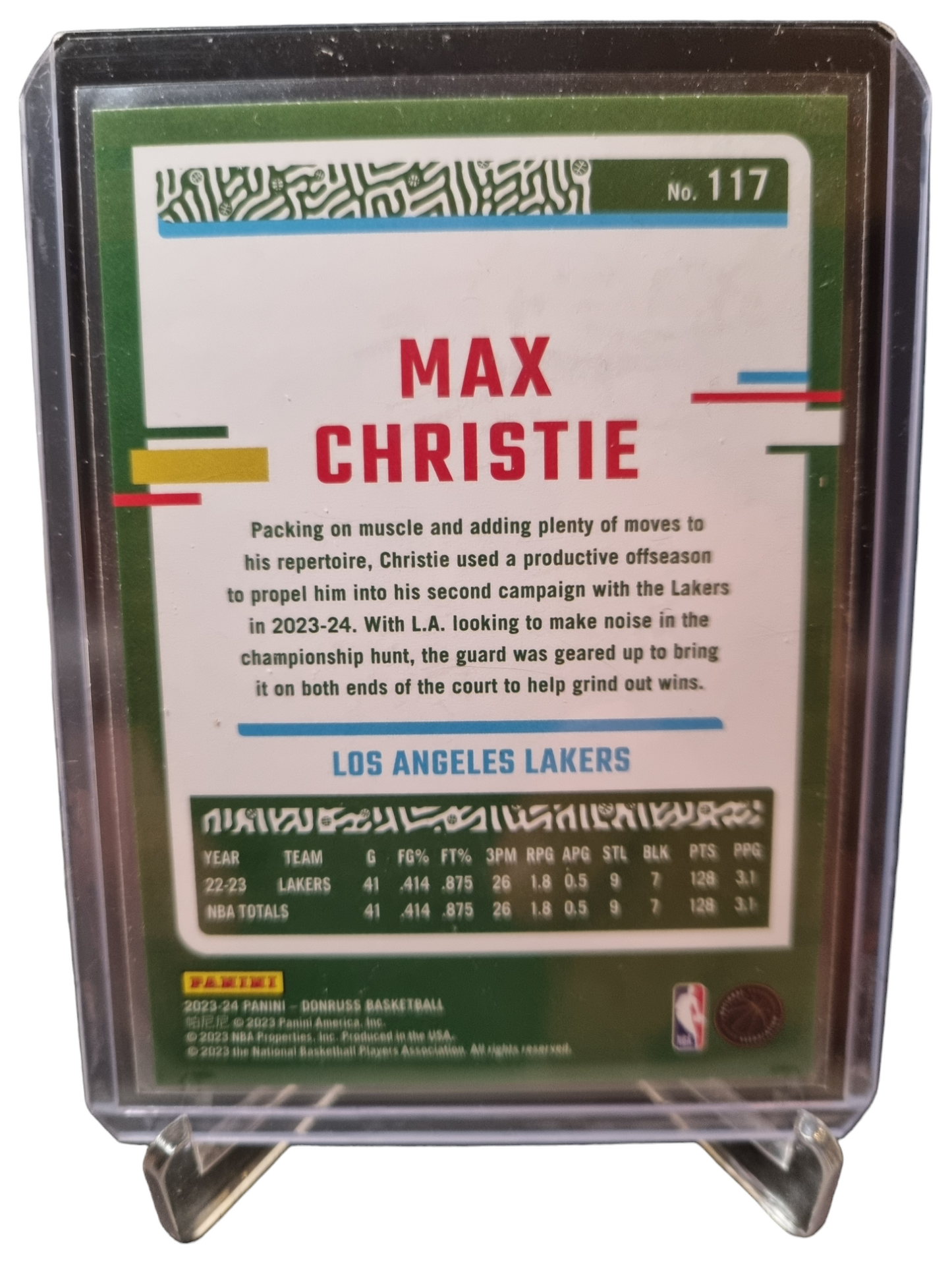 2023-24 Panini Donruss #117 Max Christie Press Proof