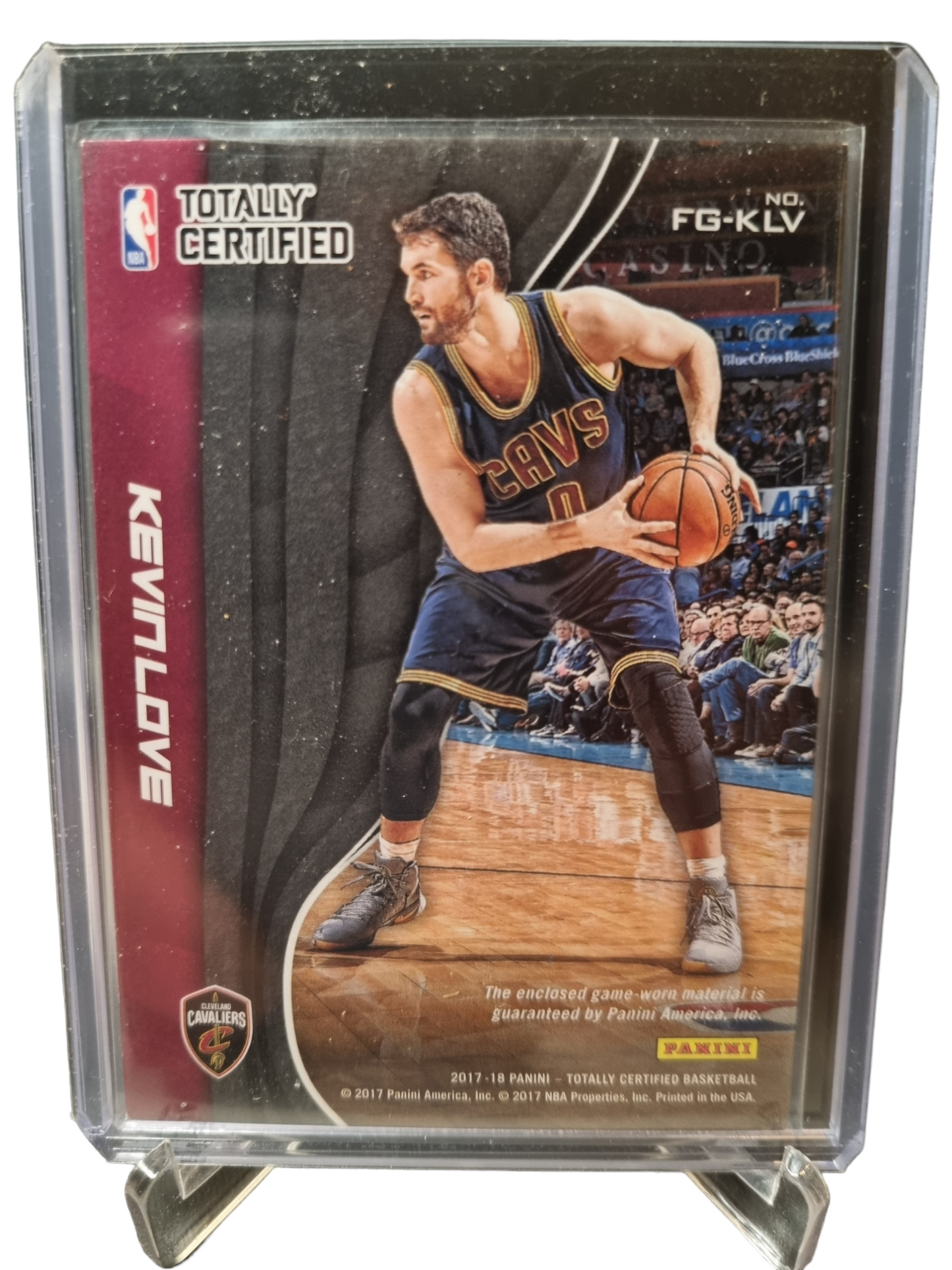 2017-18 Panini Totally Certified #FG-KLV Kevin Love Fabric Of The Game Worn Patch 008/199