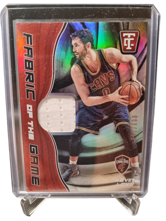 2017-18 Panini Totally Certified #FG-KLV Kevin Love Fabric Of The Game Worn Patch 008/199