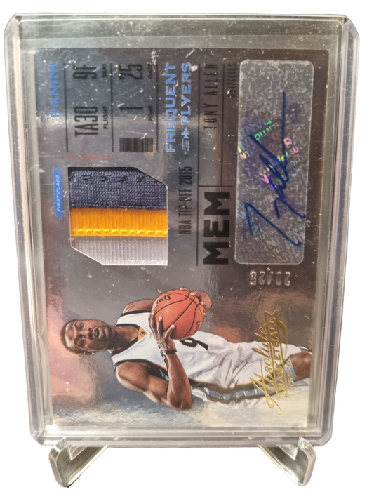 2015-16 Panini Absolute #FR-TA Tony Allen Game Worn Patch Autograph 20/25