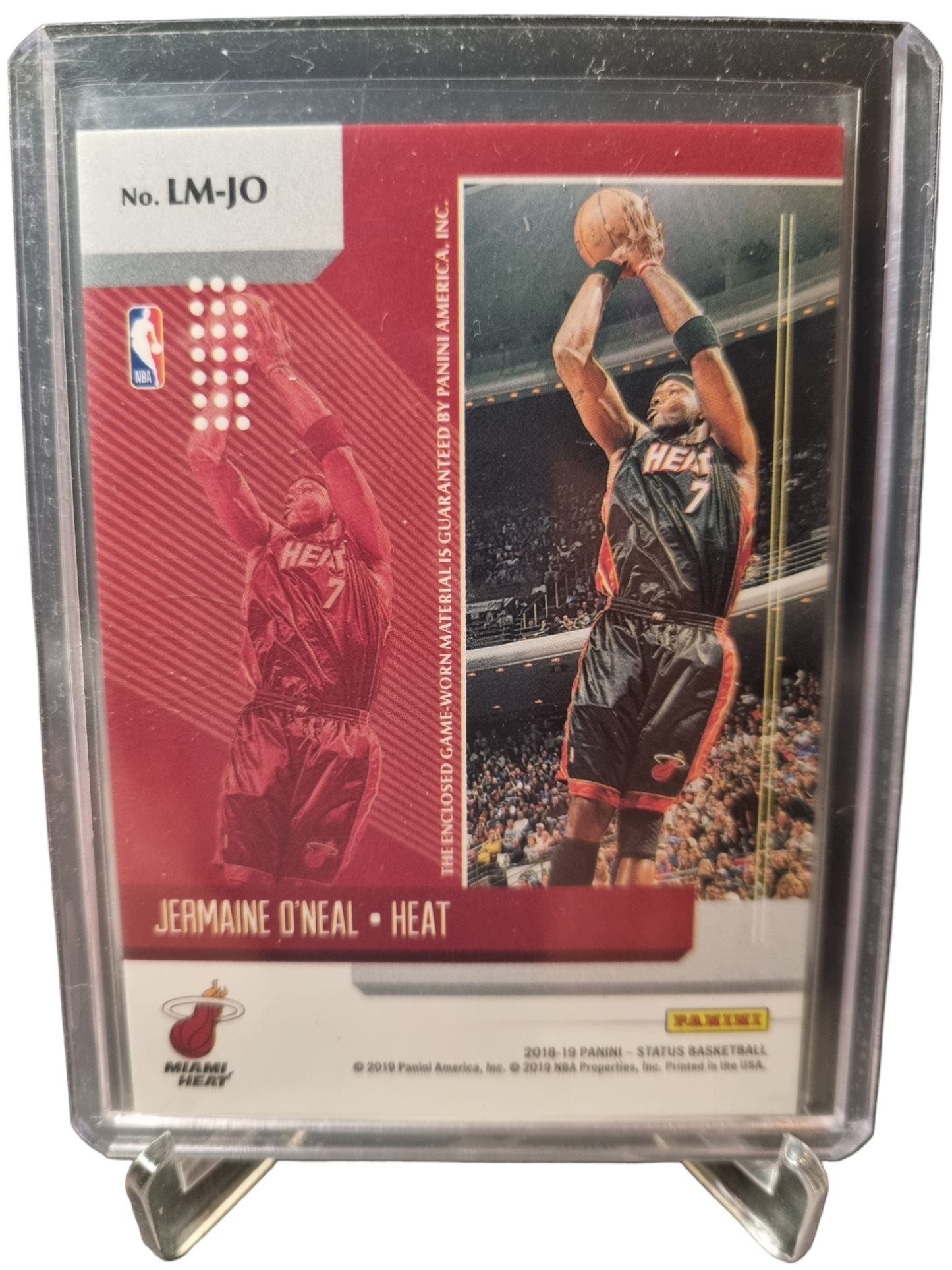 2018-19 Panini Status #LM-JO Jermaine O'Neal Game Worn Patch