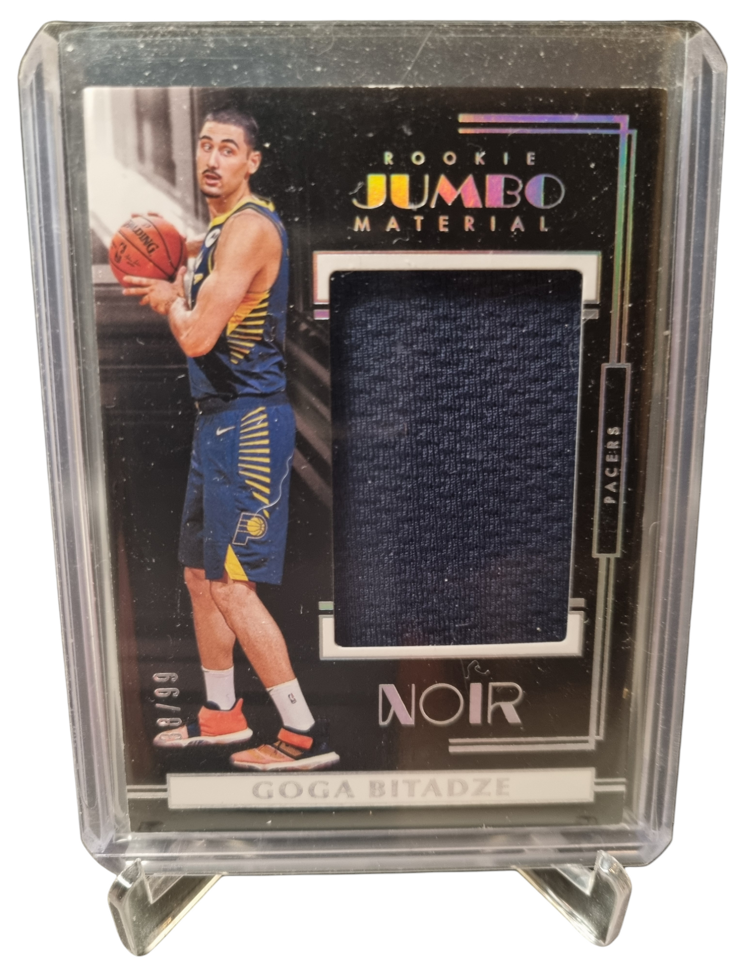 2019-20 Panini Noir #RJ-GGB Goga Bitacze Rookie Card Jumbo Material Game Worn Patch 38/99