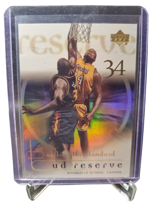 2001 Upper Deck #SS6 Shaquille O'Neal Upper Deck Reserve Setting The Standard