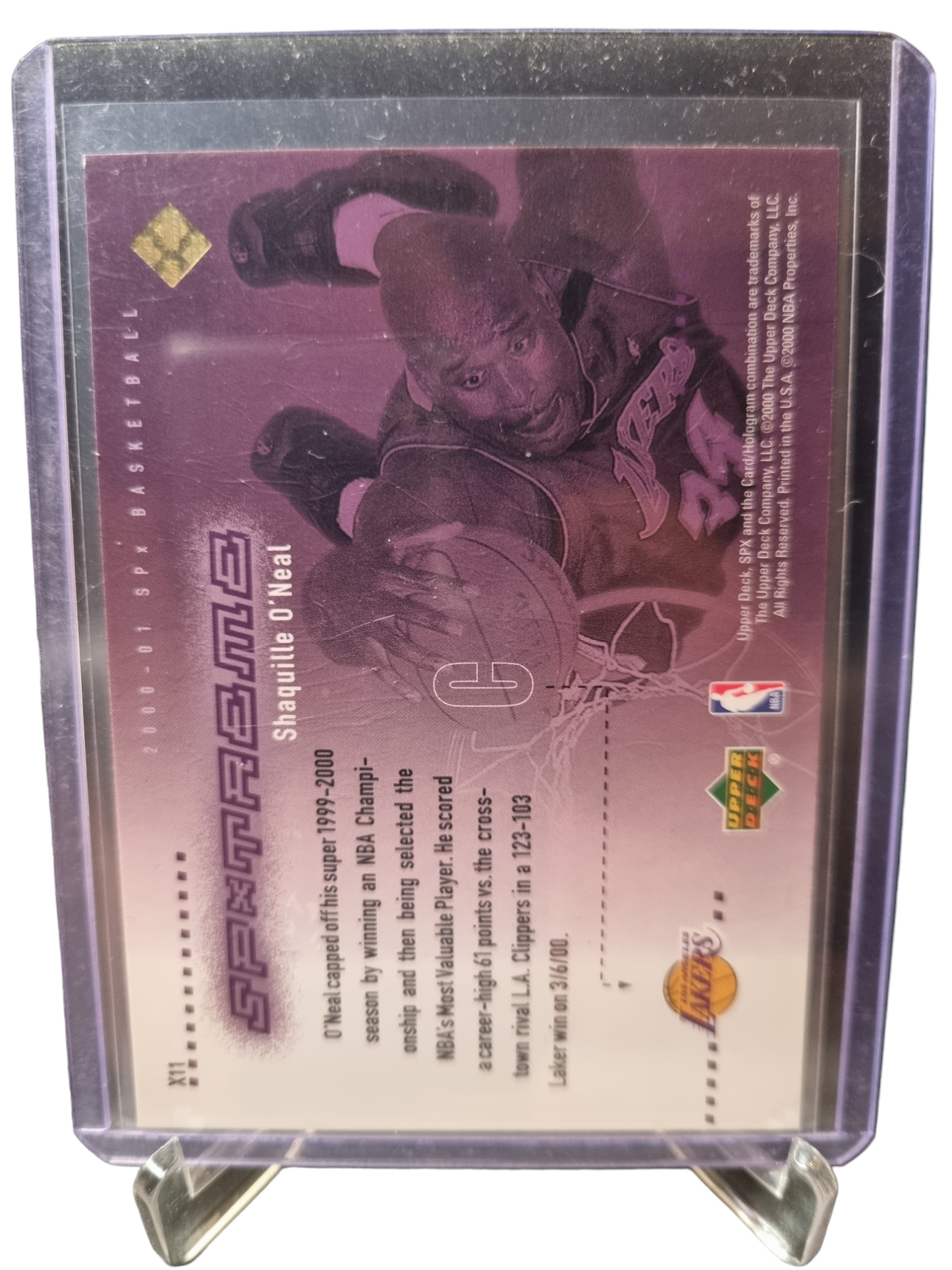 2000 Upper Deck #X11 Shaquille O'Neal SP Xtreme