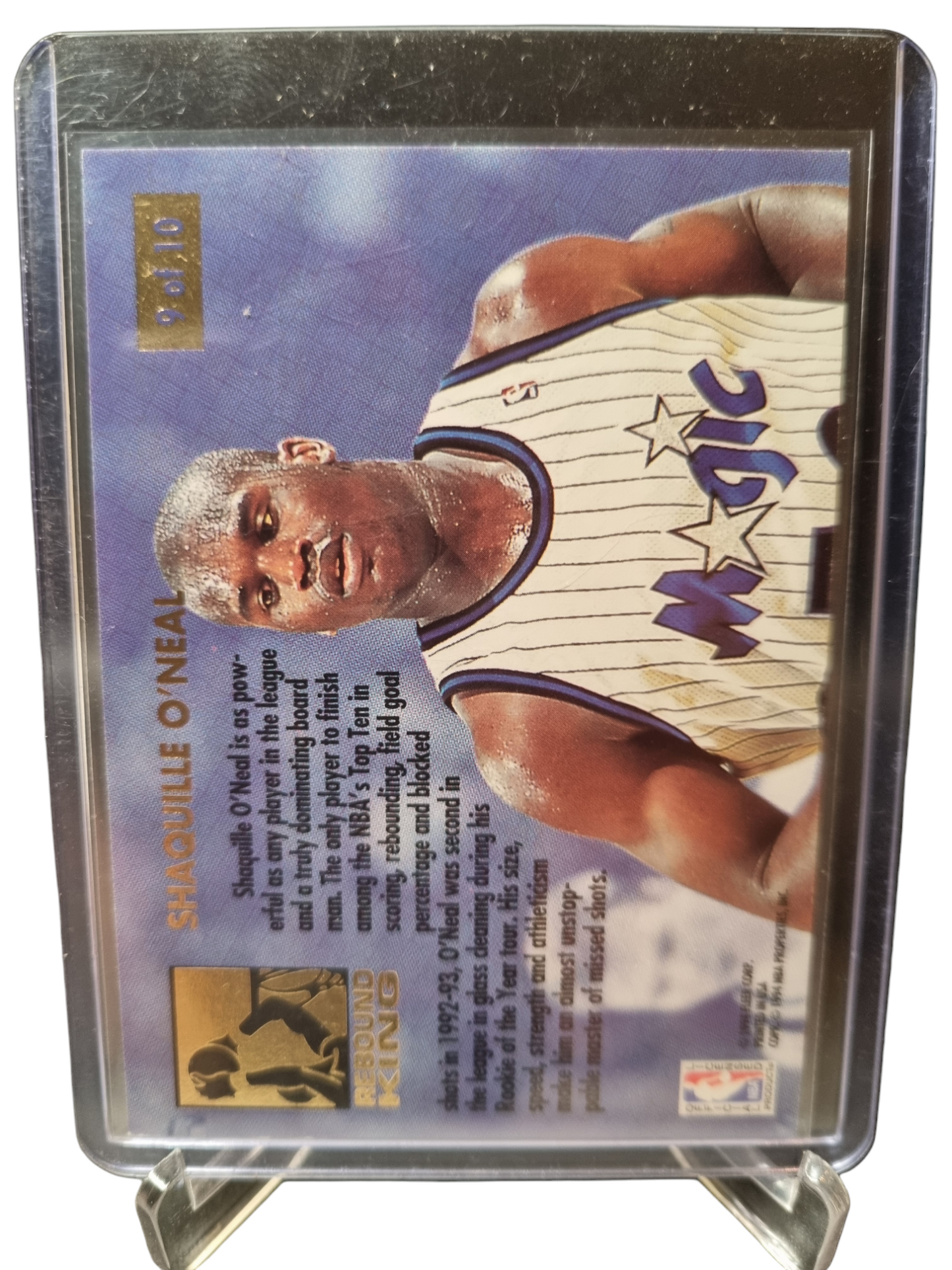 1993-94 Fleer Ultra #9 of 10 Shaquille O'Neal Rebound King