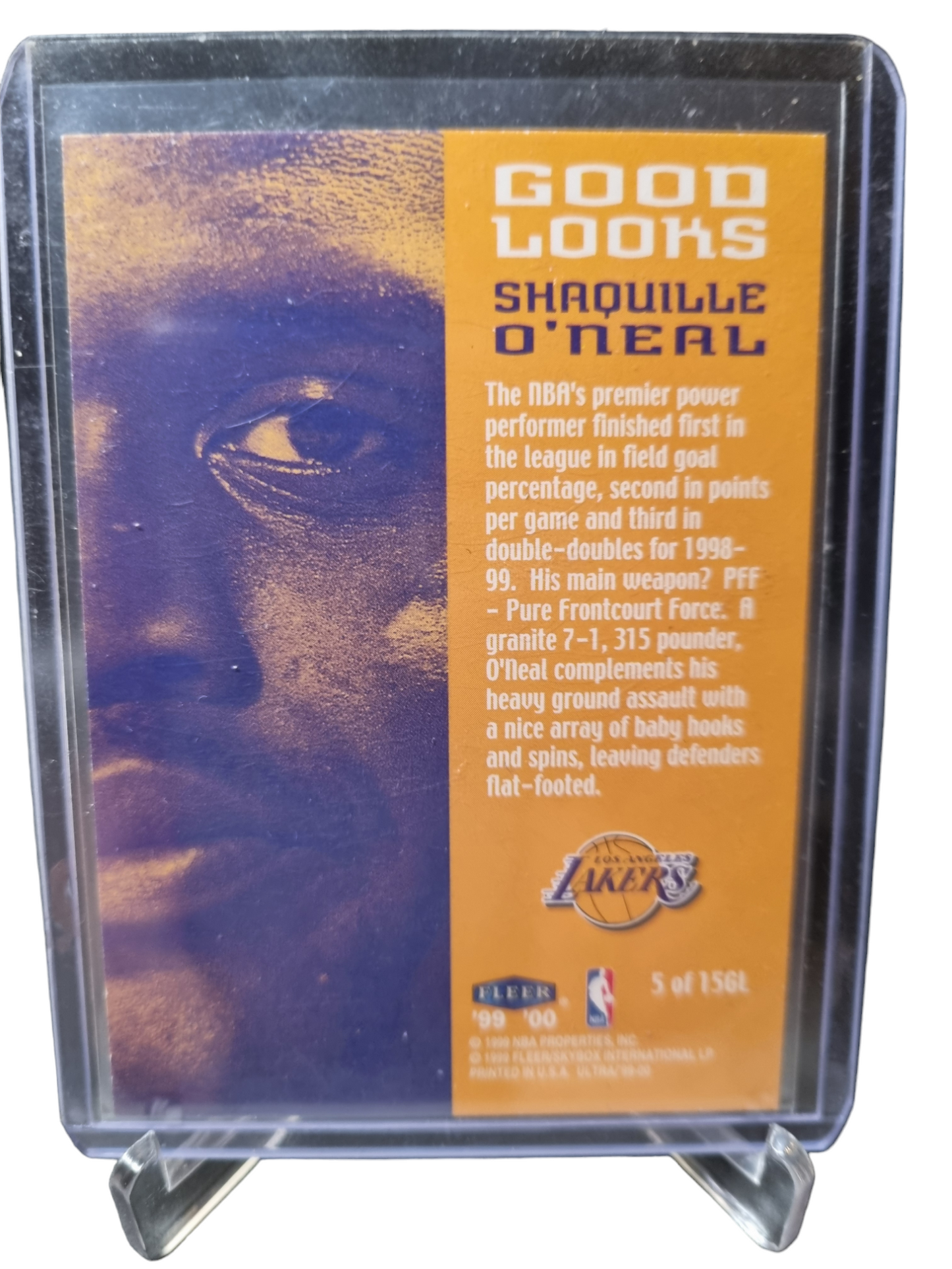 1999-20 Fleer Ultra #5 of 15GL Shaquille O'Neal Good Looks