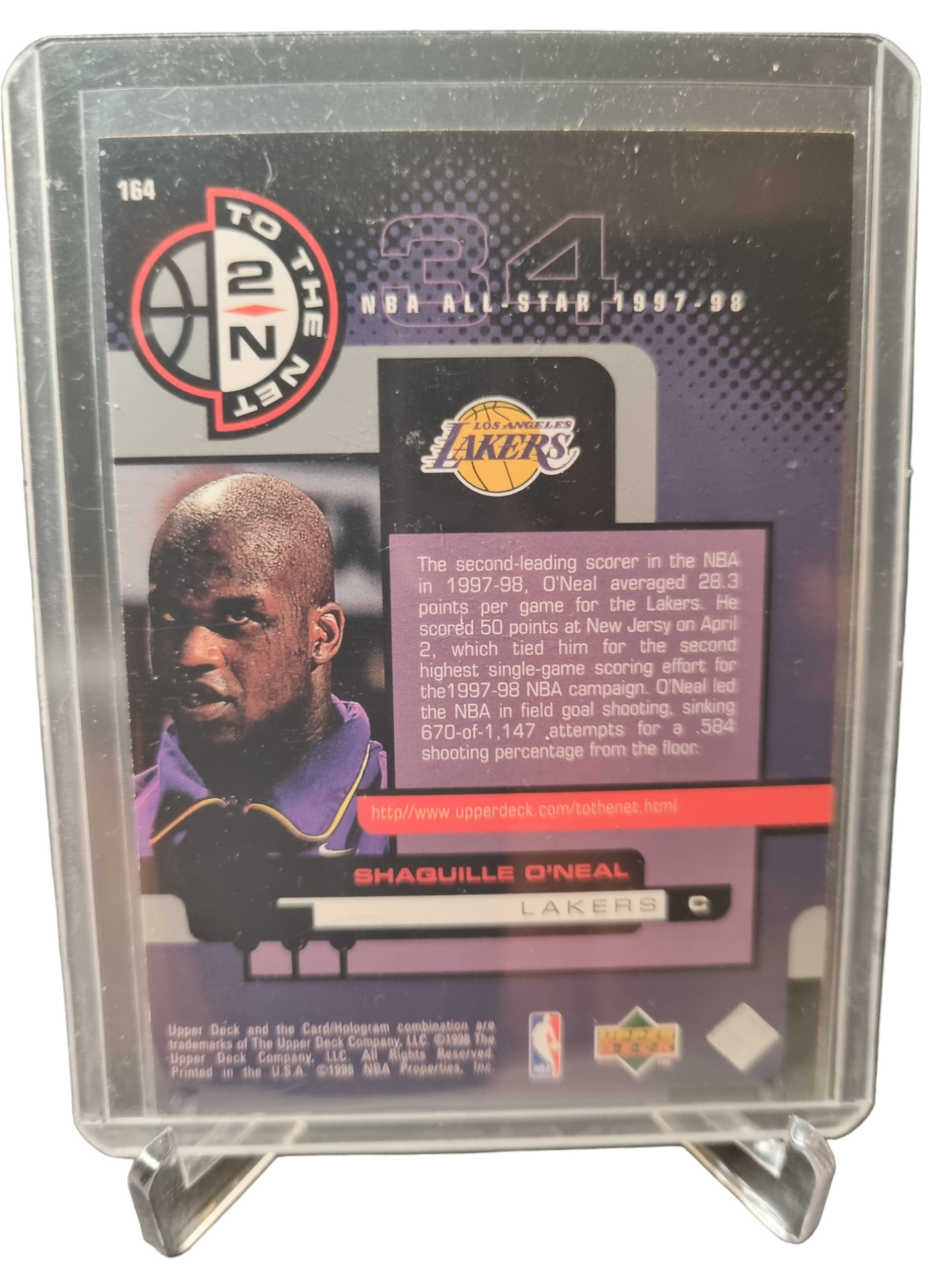 1998 Upper Deck #164 Shaquille O'Neal NBA All-Star 1997-98