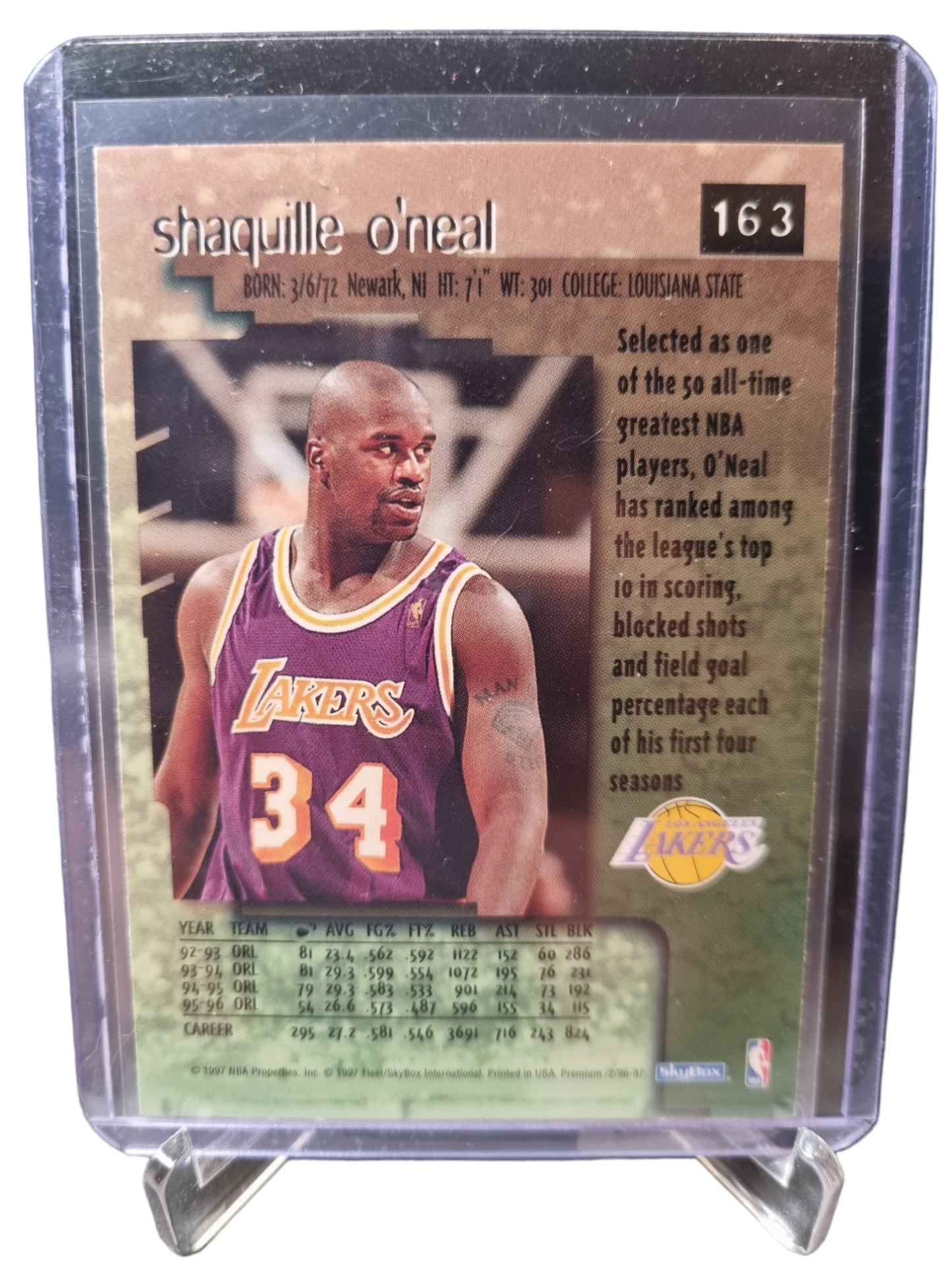 1997 Skybox Premium #163 Shaquille O'Neal