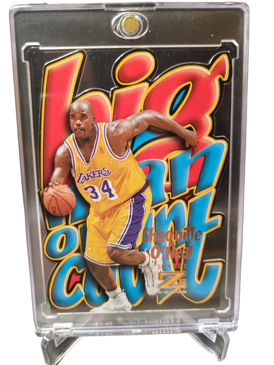 1997 Skybox #8 of 10 Shaquille O'Neal Big Man On Court Die Cut SSP