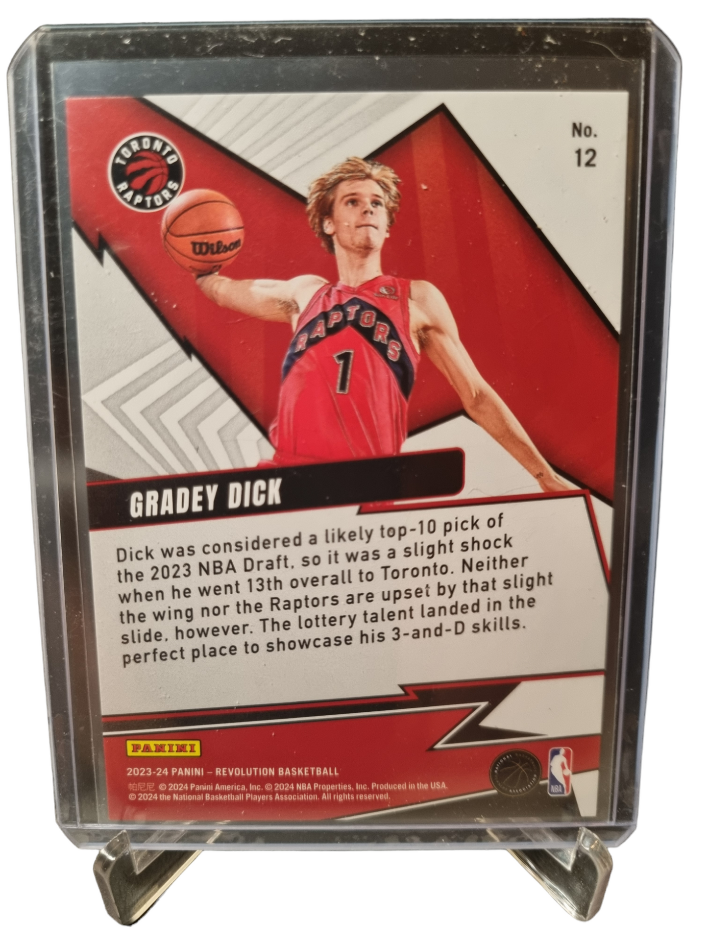 2023-24 Panini Revolution #12 Gradey Dick Rookie Card Shockwave