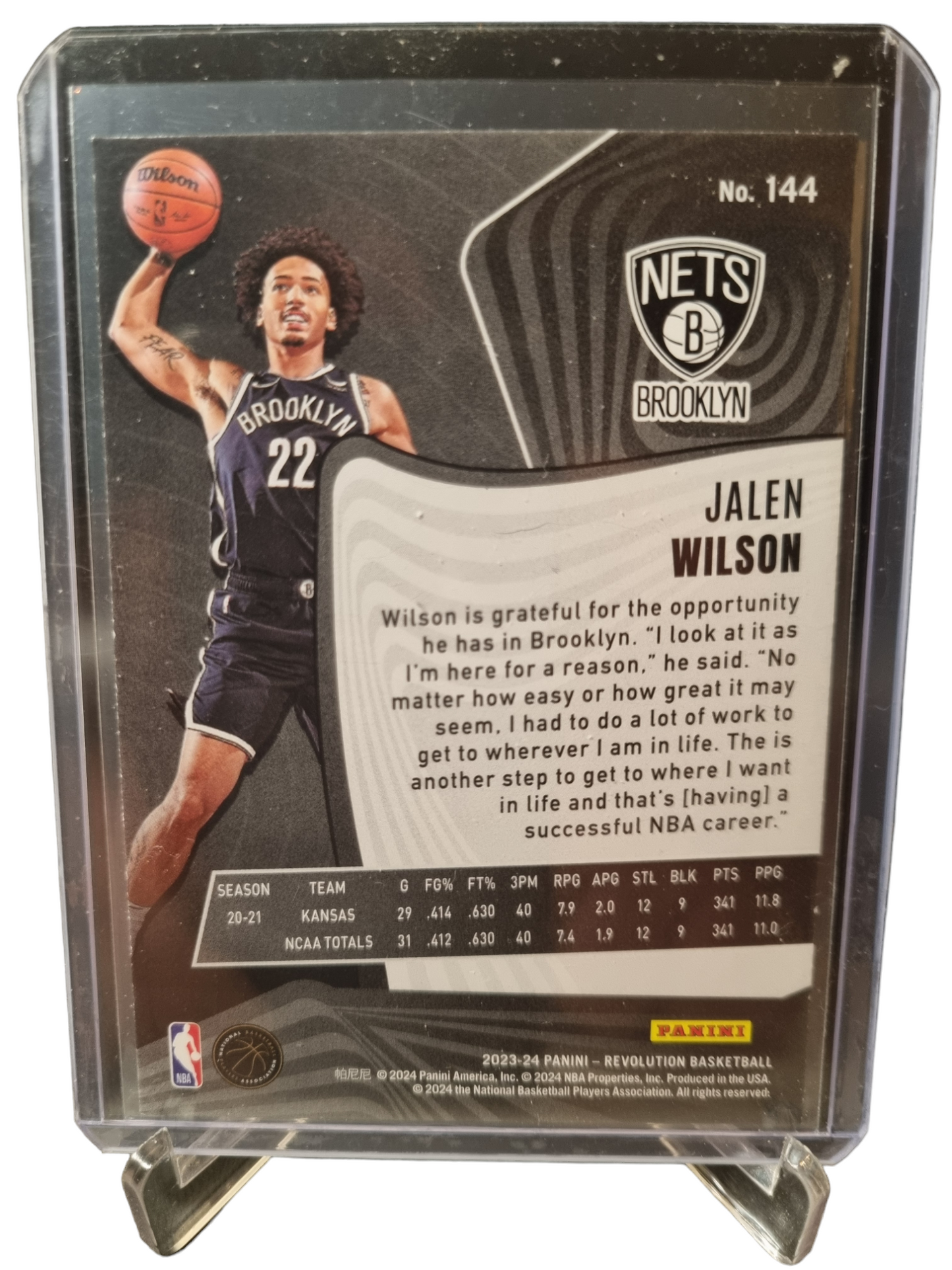 2023-24 Panini Revolution #144 Jalen Wilson Rookie Card