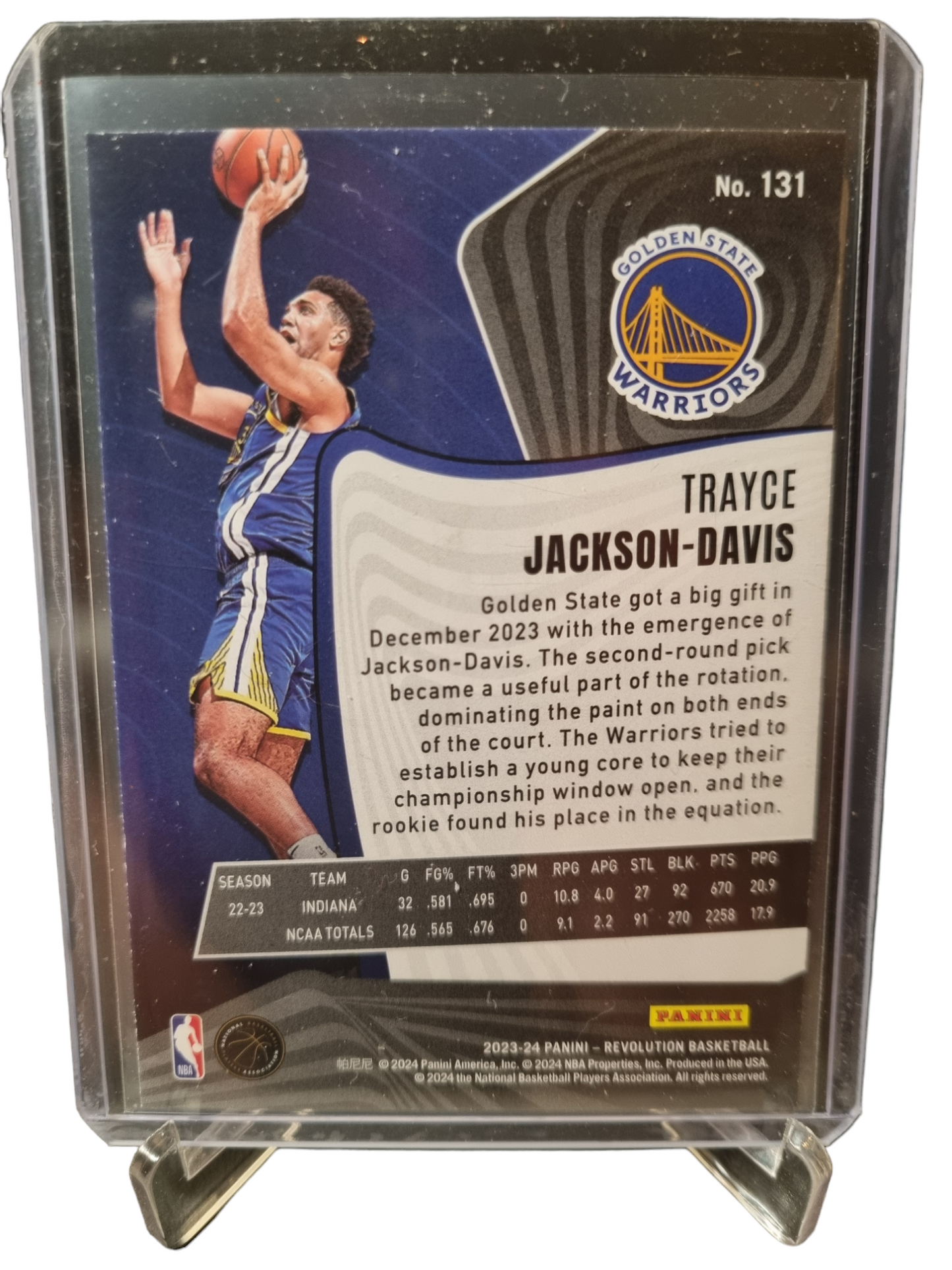 2023-24 Panini Revolution #131 Trayce Jackson-Davis Rookie Card