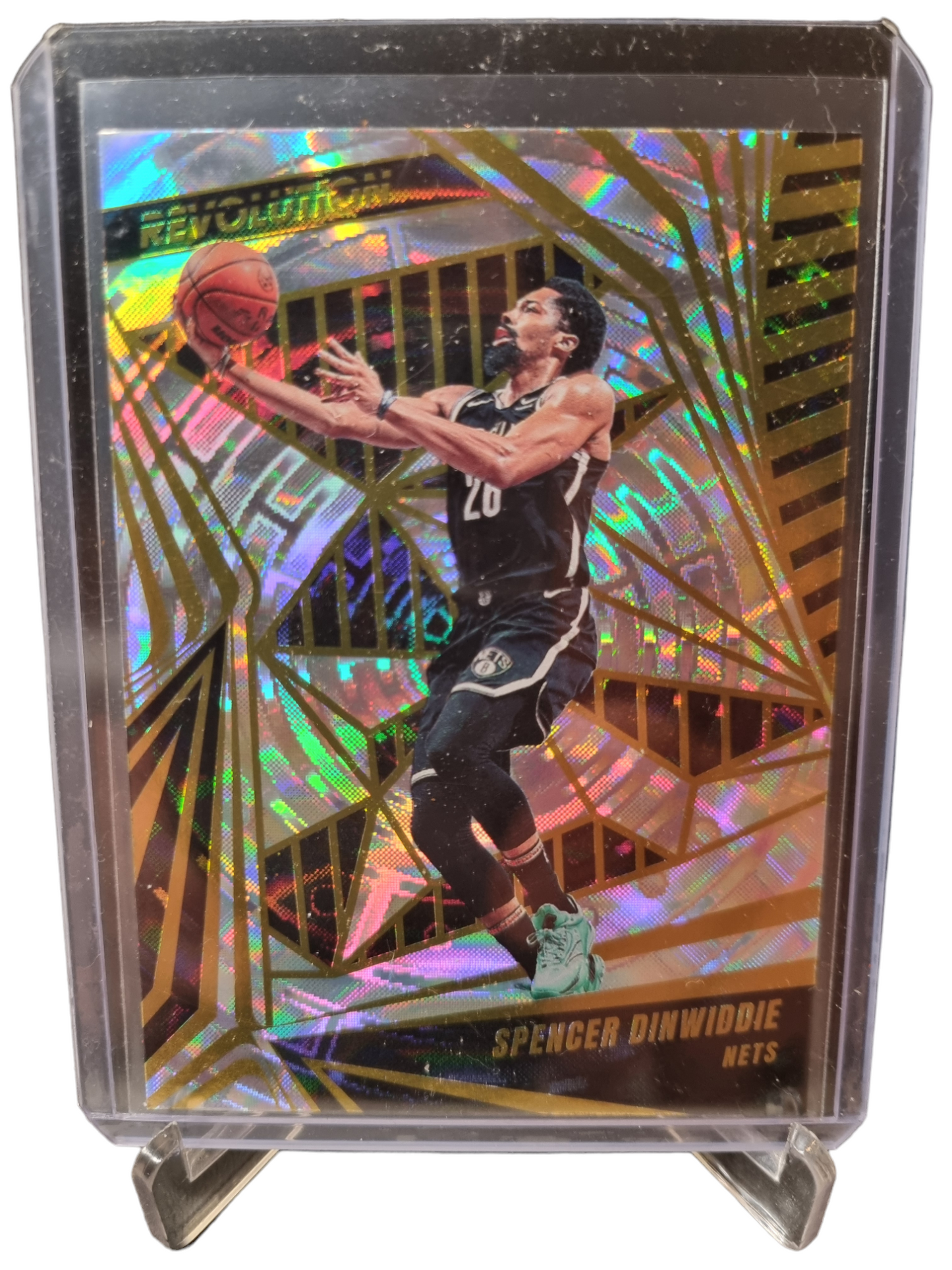 2023-24 Panini Revolution #100 Spencer Dinwiddie Fractal