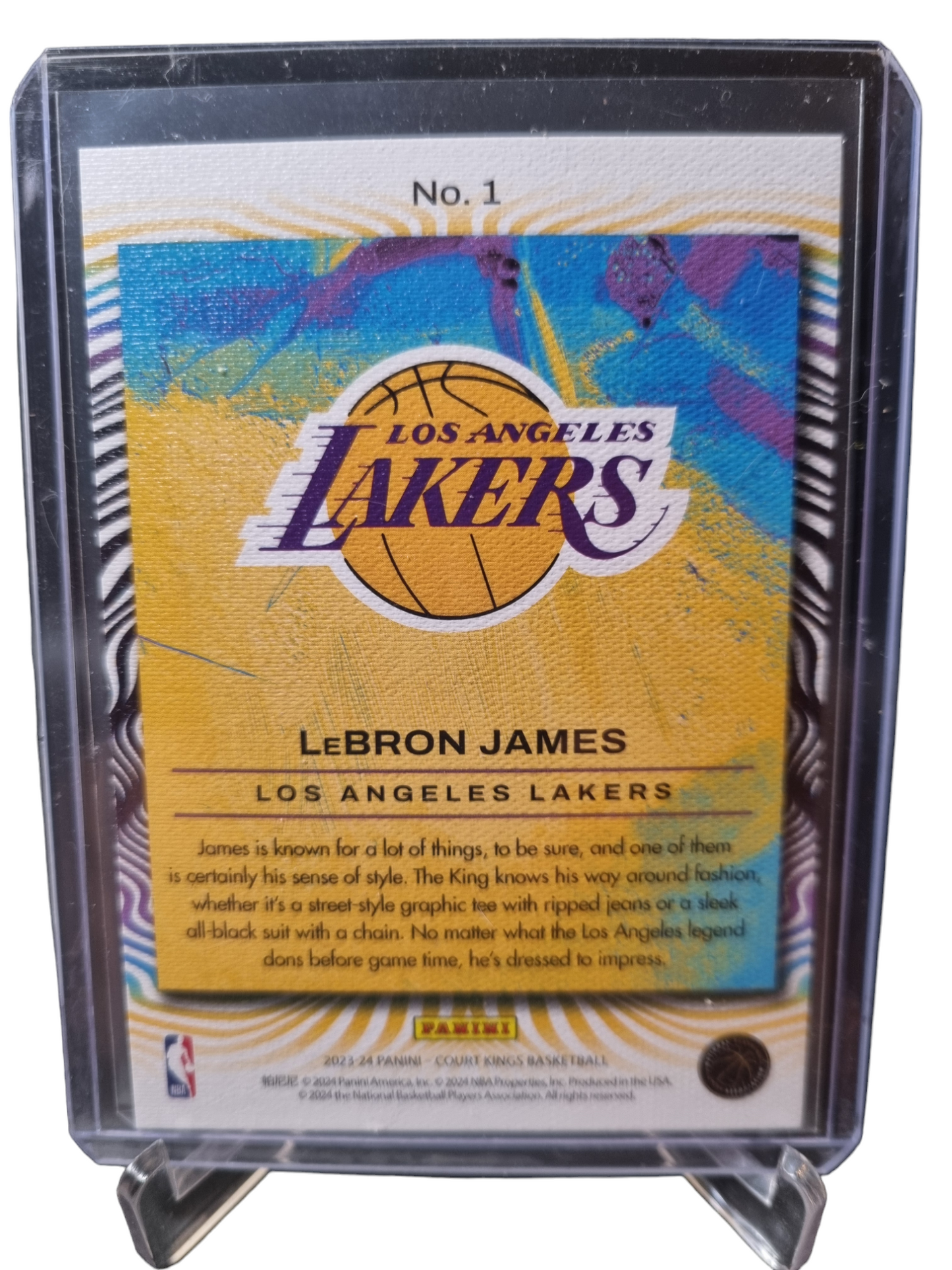 2023-24 Panini Court Kings #1 Lebron James Dressed To Impress