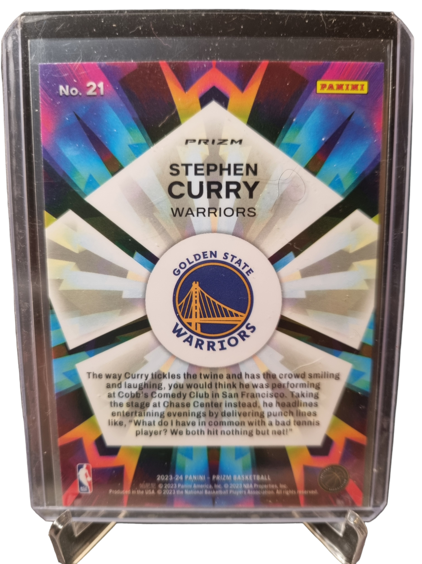 2023-24 Panini Prizm #21 Stephen Curry Kaleidoscopic Fast Break