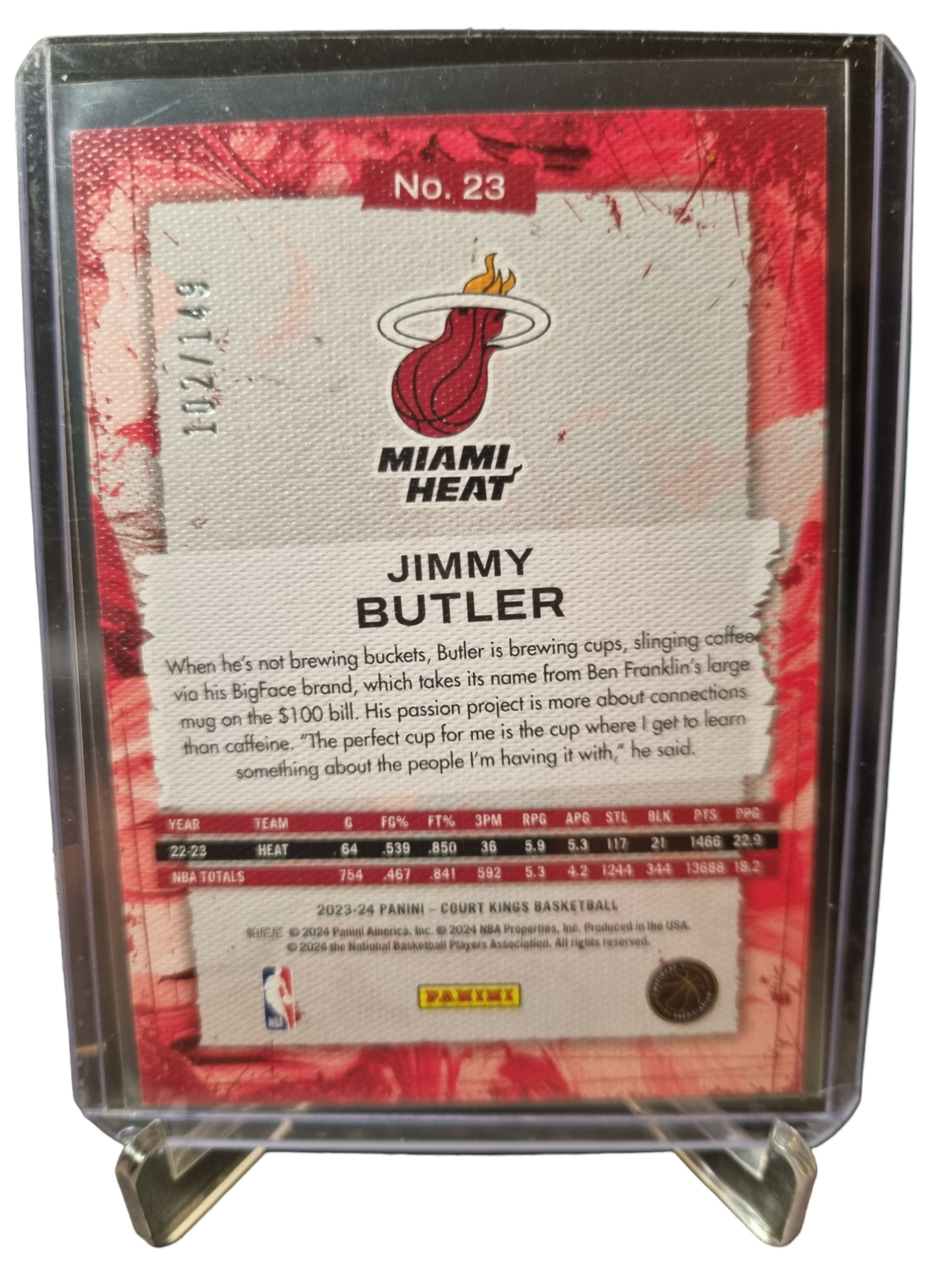 2023-24 Panini Court Kings #23 Jimmy Butler 102/149