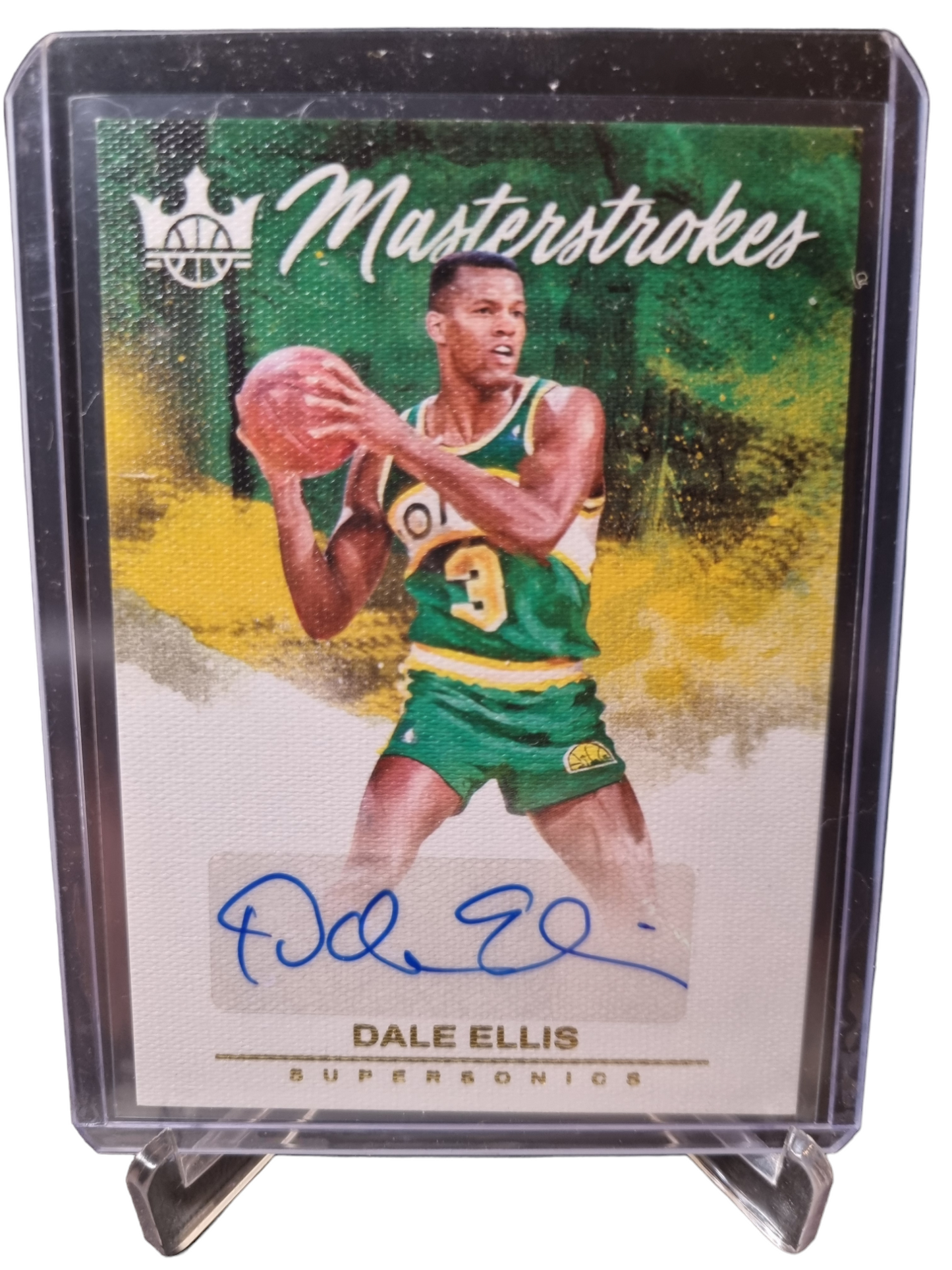 2023-24 Panini Donruss Court Kings #MS-DAL Dale Ellis Masterstrokes Autograph 21/75